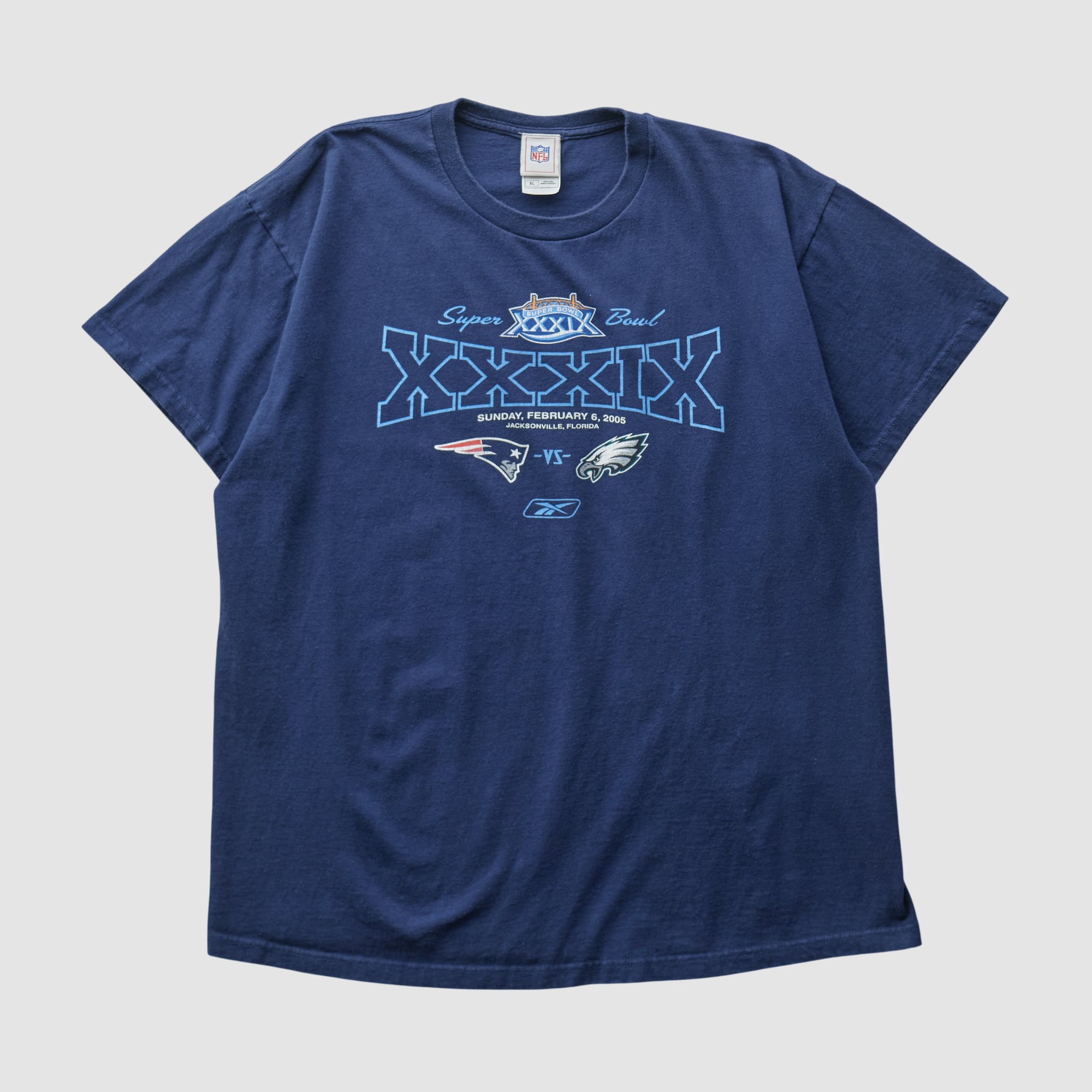 Super Bowl XXXIX NFL 2005 T-shirt - Navy - M