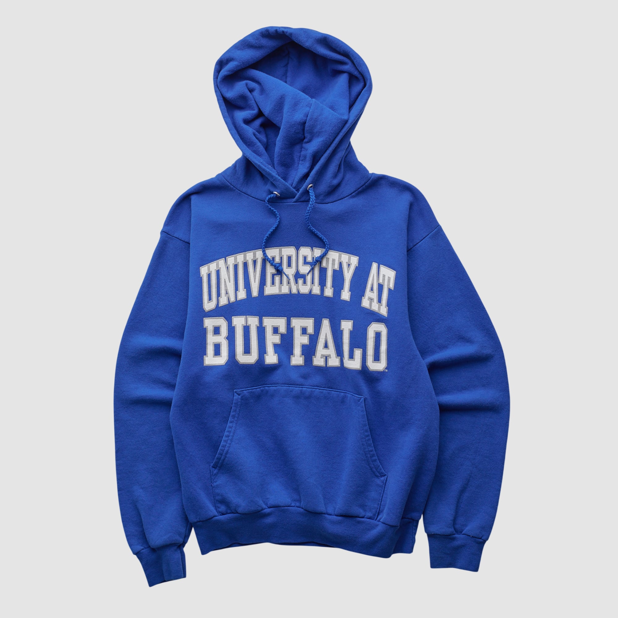 Buffalo Bulls Hanes 2000s Hooded Pullover Sweatshirt - Blue - XXS