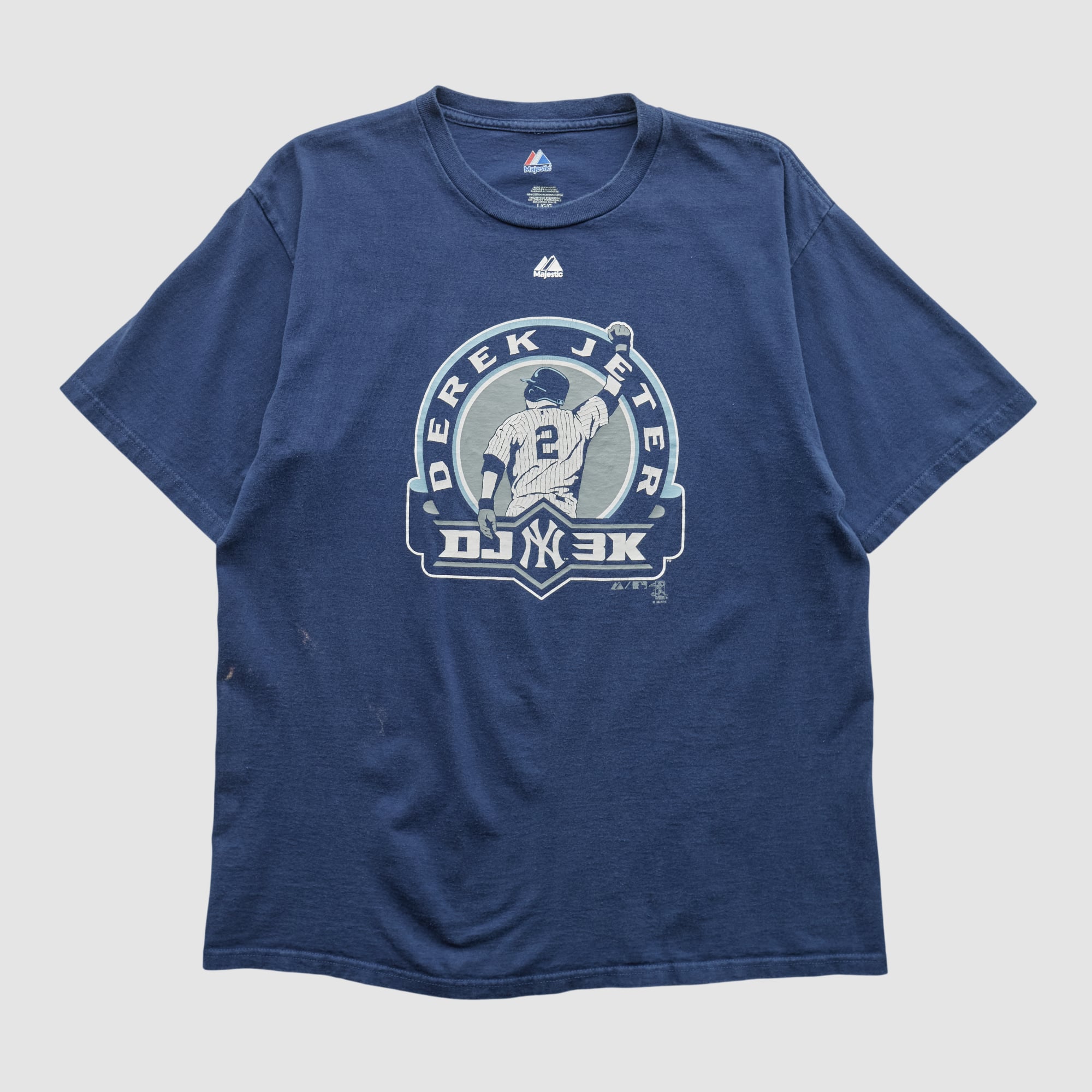 Derek Jeter Majestic 2000s T-shirt - Navy - M