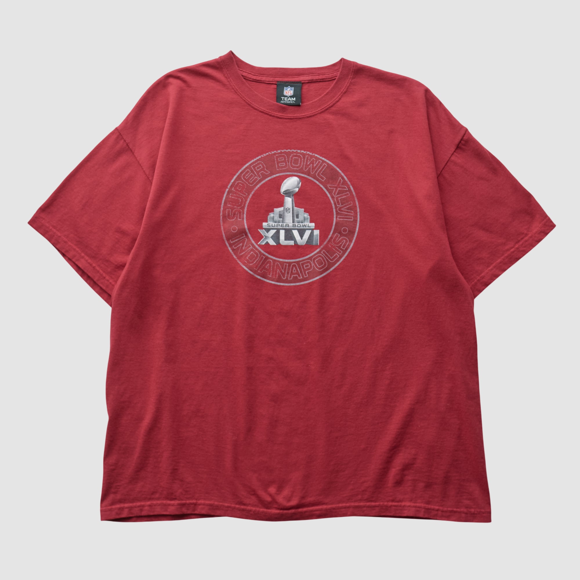 Super Bowl XLVI NFL 2010s T-shirt - Red - L