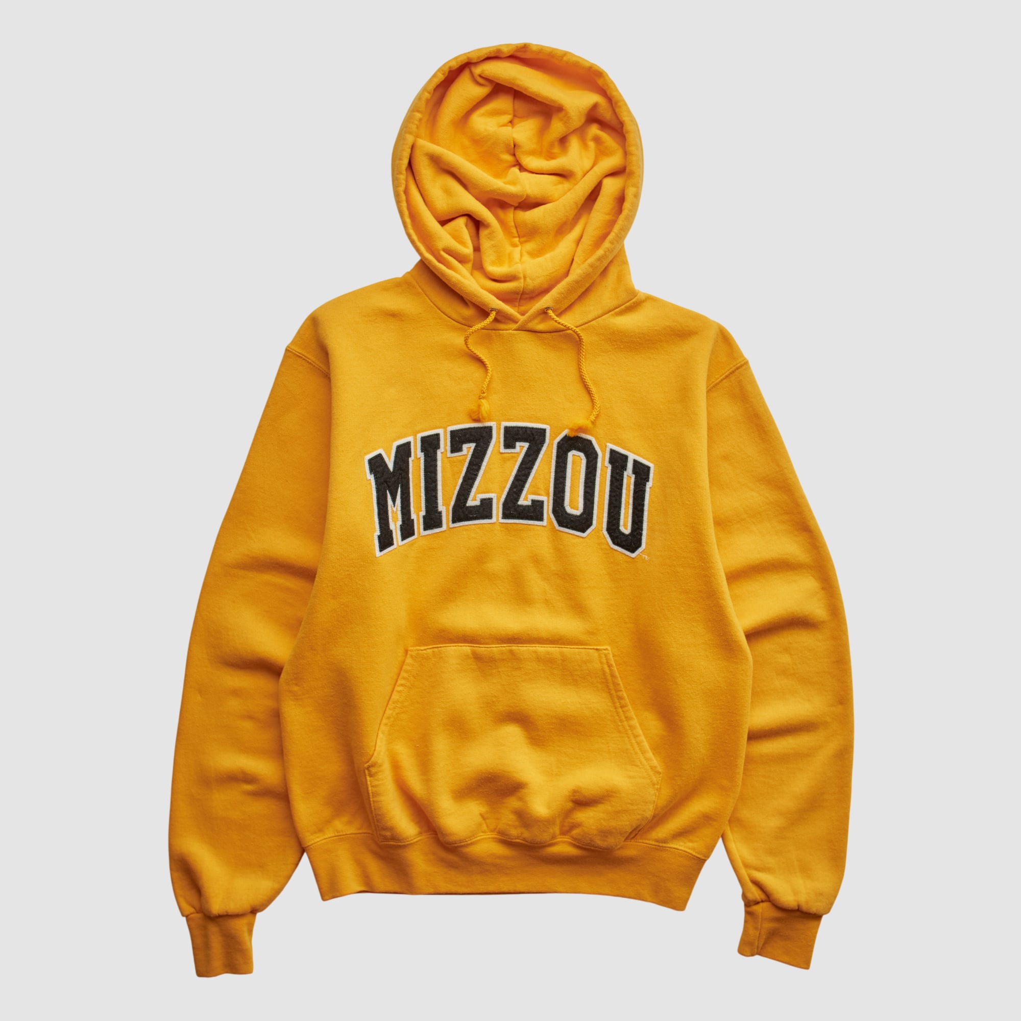 Missouri Tigers Champion 2000s Hooded Pullover Sweatshirt - Yellow - XXS