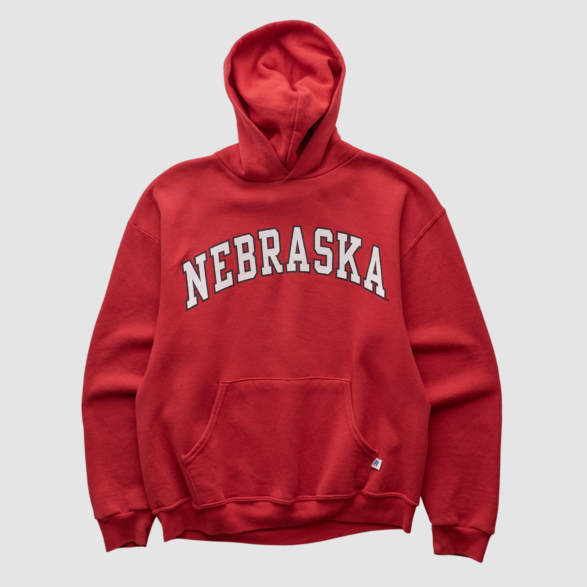 Nebraska Huskers Russell 2000s Hooded Pullover Sweatshirt - Red - XXS