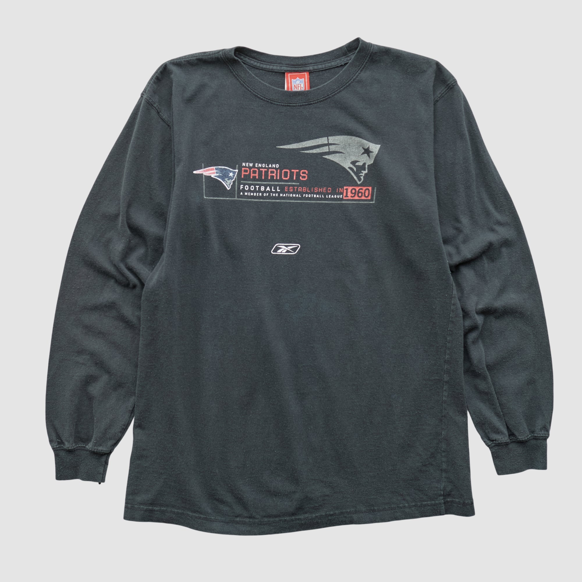 New England Patriots NFL 2000s Long Sleeve T-shirt - Black - S