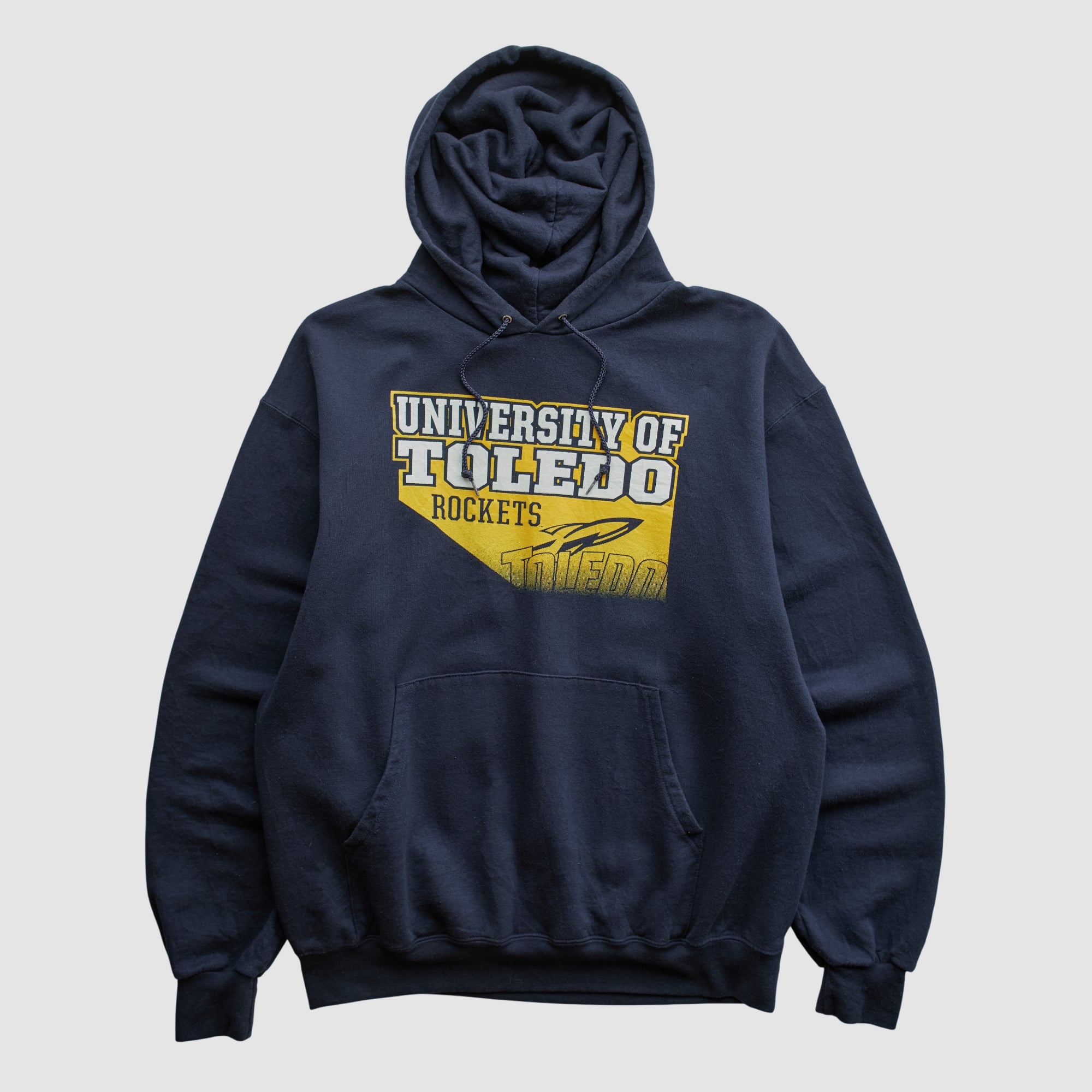 Toledo Rockets Champion 2000s Hooded Pullover Sweatshirt - Navy - S