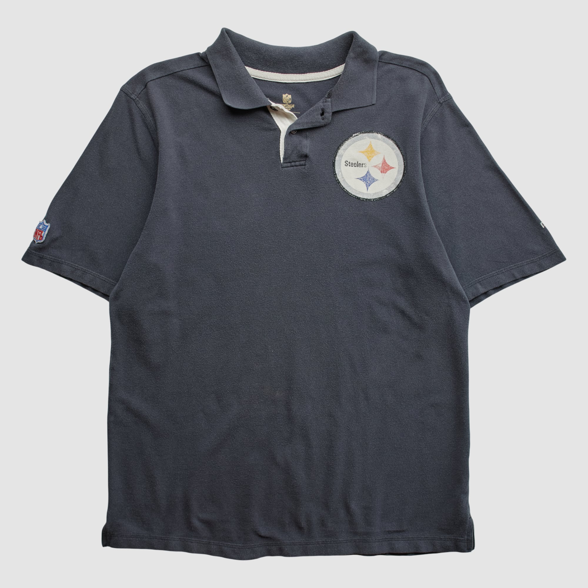 Pittsburgh Steelers Reebok 2000s Polo - Black - M