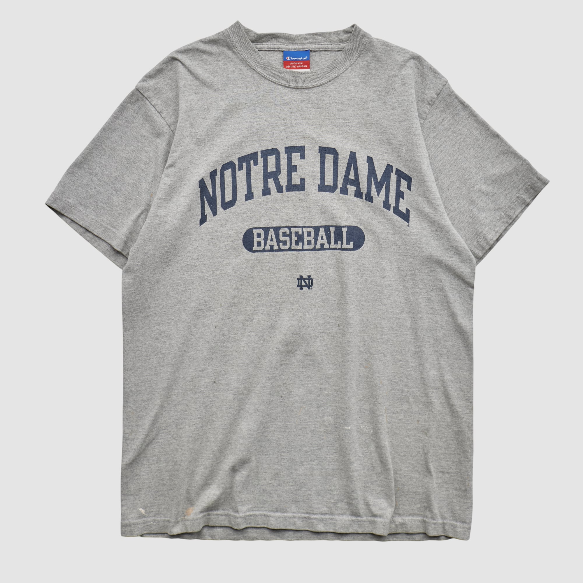 Notre Dame Fighting Irish Champion 2000s T-shirt - Heather Gray - S