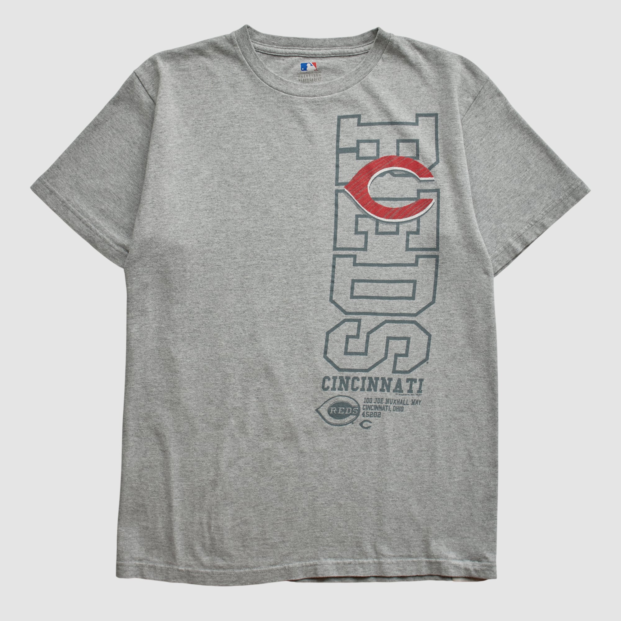 Cincinnati Reds Genuine Merchandise 2010s T-shirt - Heather Gray - S