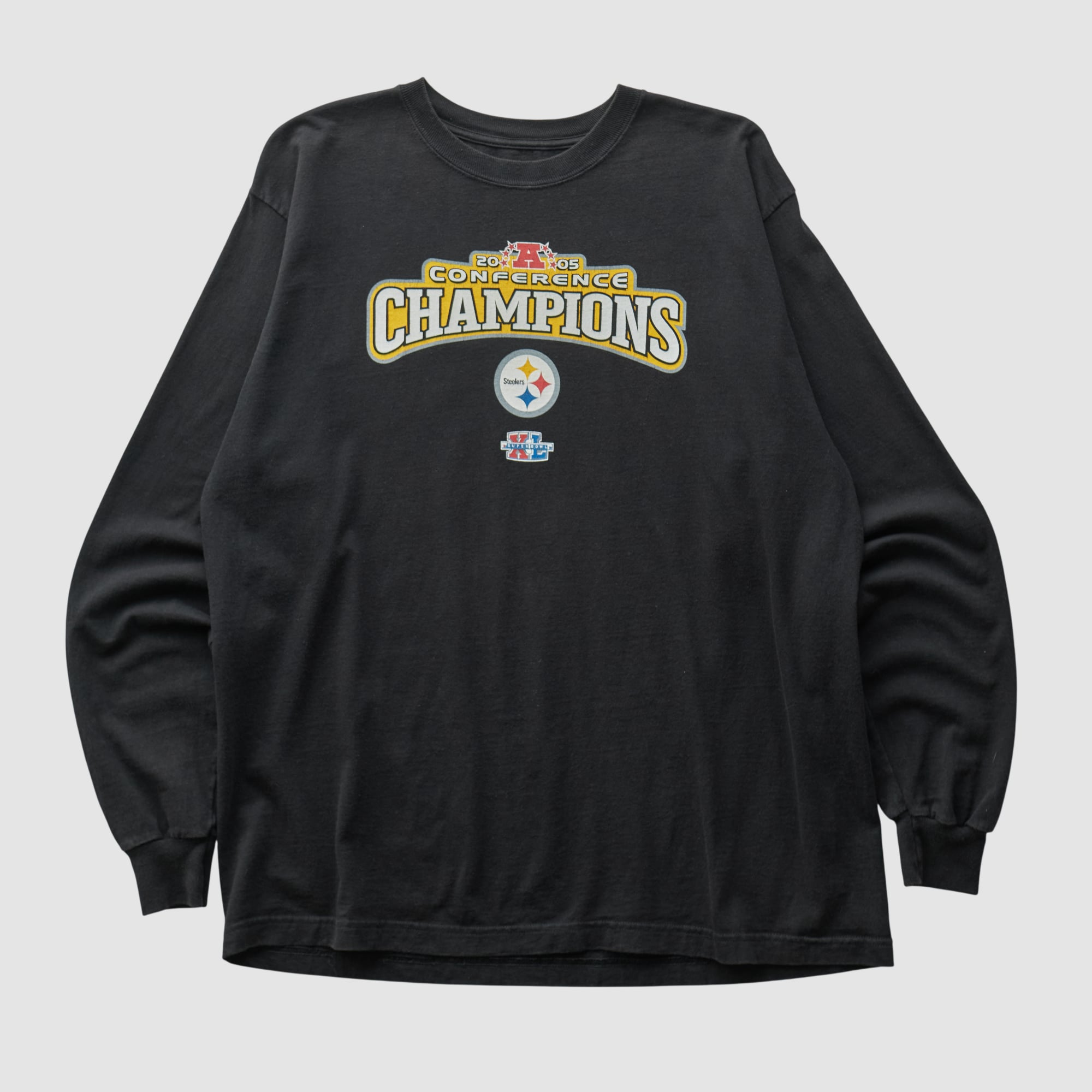 Pittsburgh Steelers Reebok 2005 Long Sleeve T-shirt - Black - XL