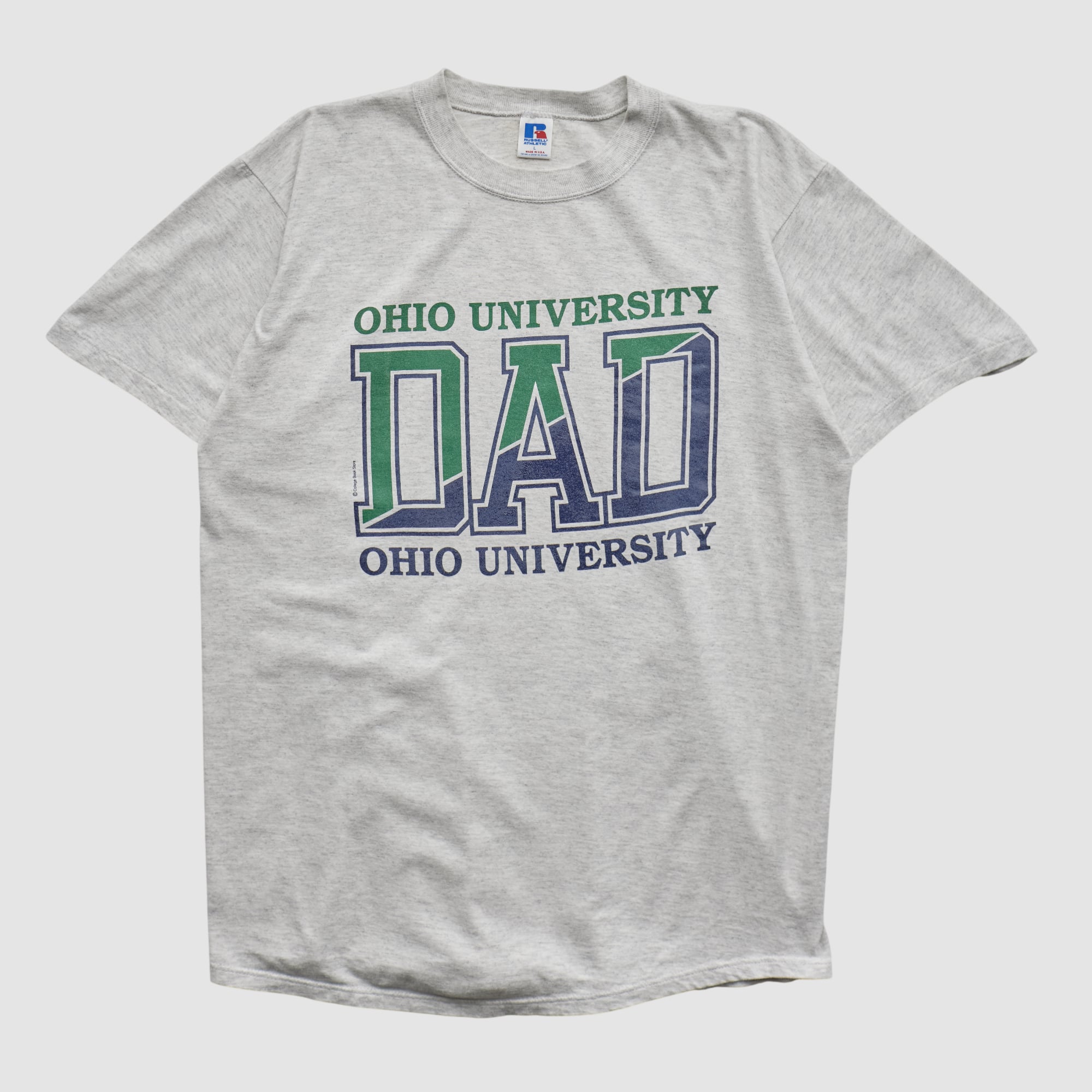 Ohio Bobcats Russell 90s T-shirt - Heather Gray - L