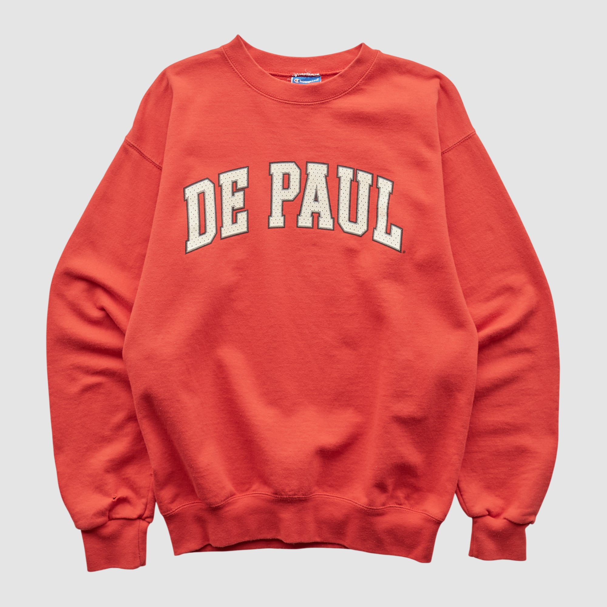 DePaul Blue Demons Champion 2000s Pullover Sweatshirt - Red - XXS