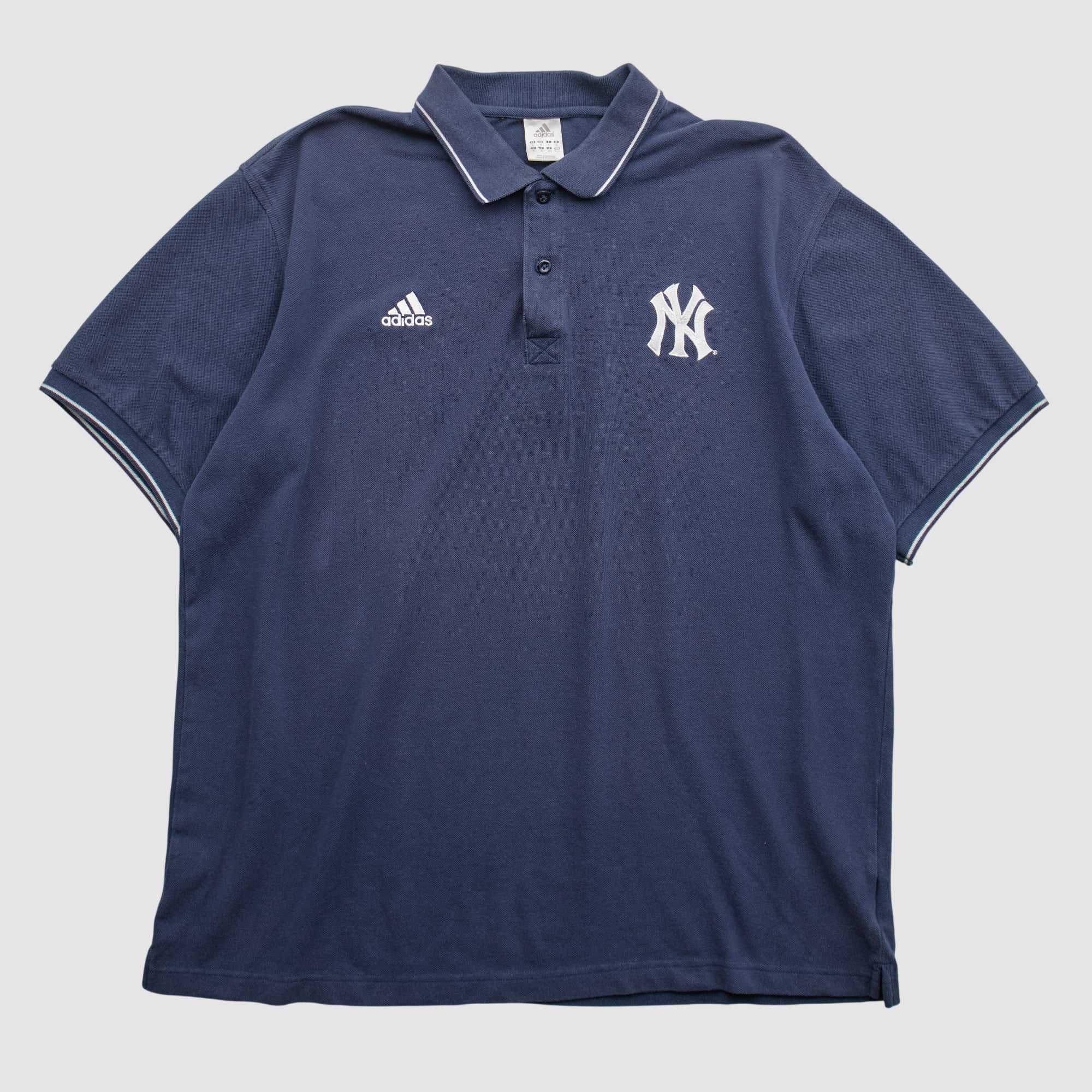 New York Yankees Adidas 2000s Polo - Navy - M