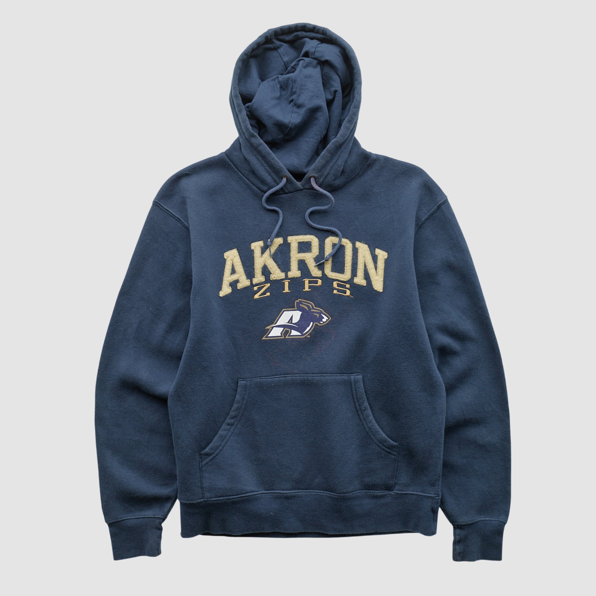 Akron Zips Jansport 2010s Hooded Pullover Sweatshirt - Navy - XXS