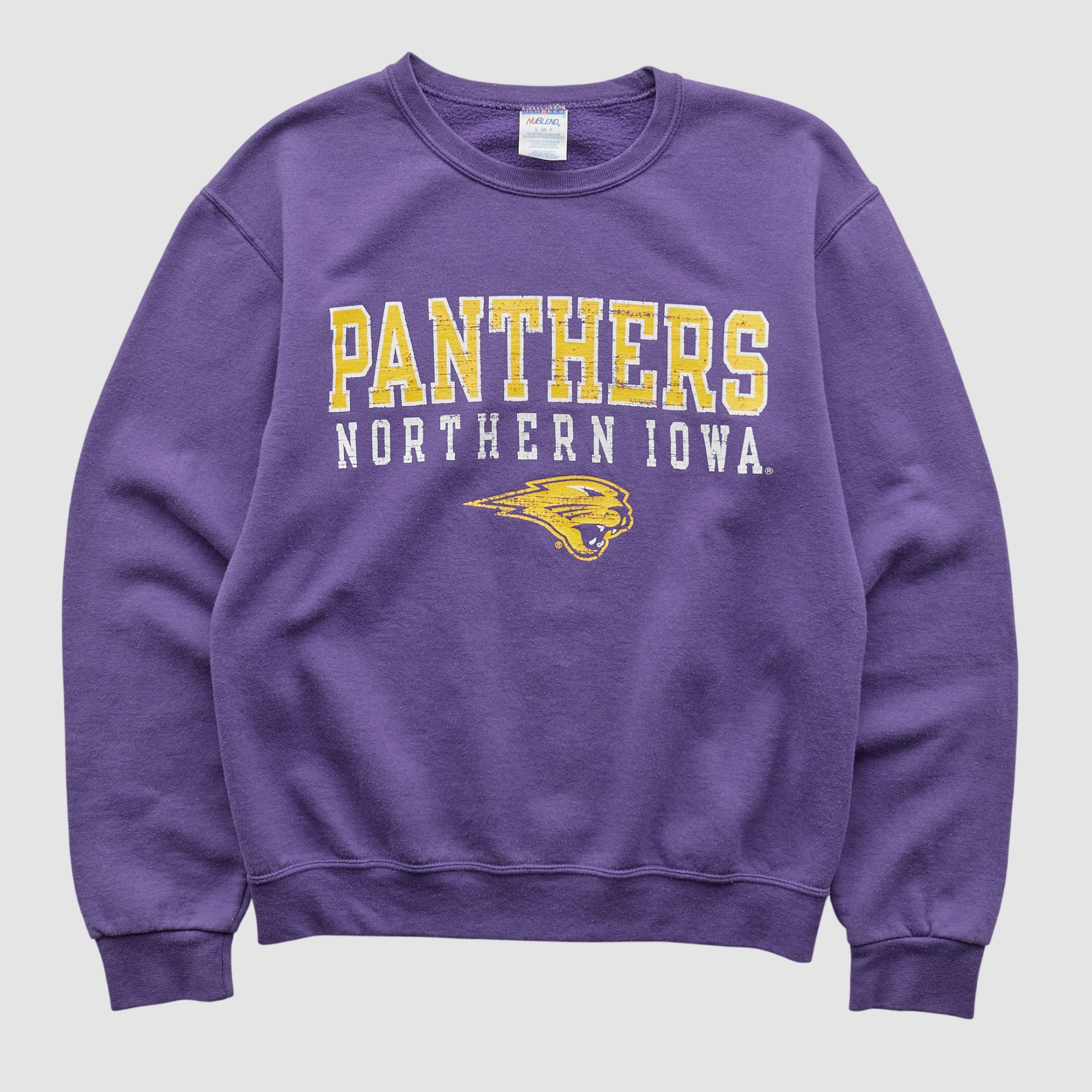 Northern Iowa Panthers Jerzees 2000s Pullover Sweatshirt - Purple - XXS