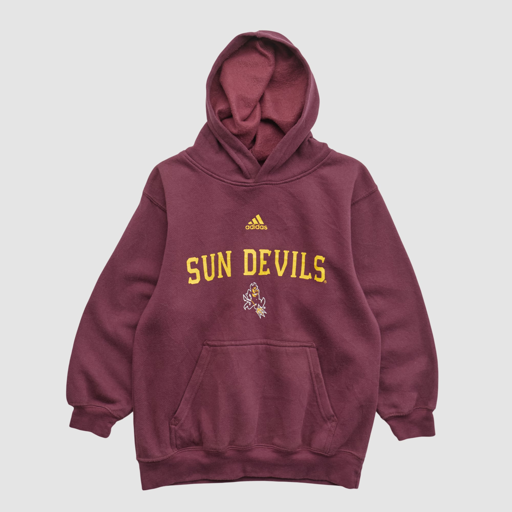 Arizona State Sun Devils Adidas 2000s Hooded Pullover Sweatshirt - Maroon - XXS