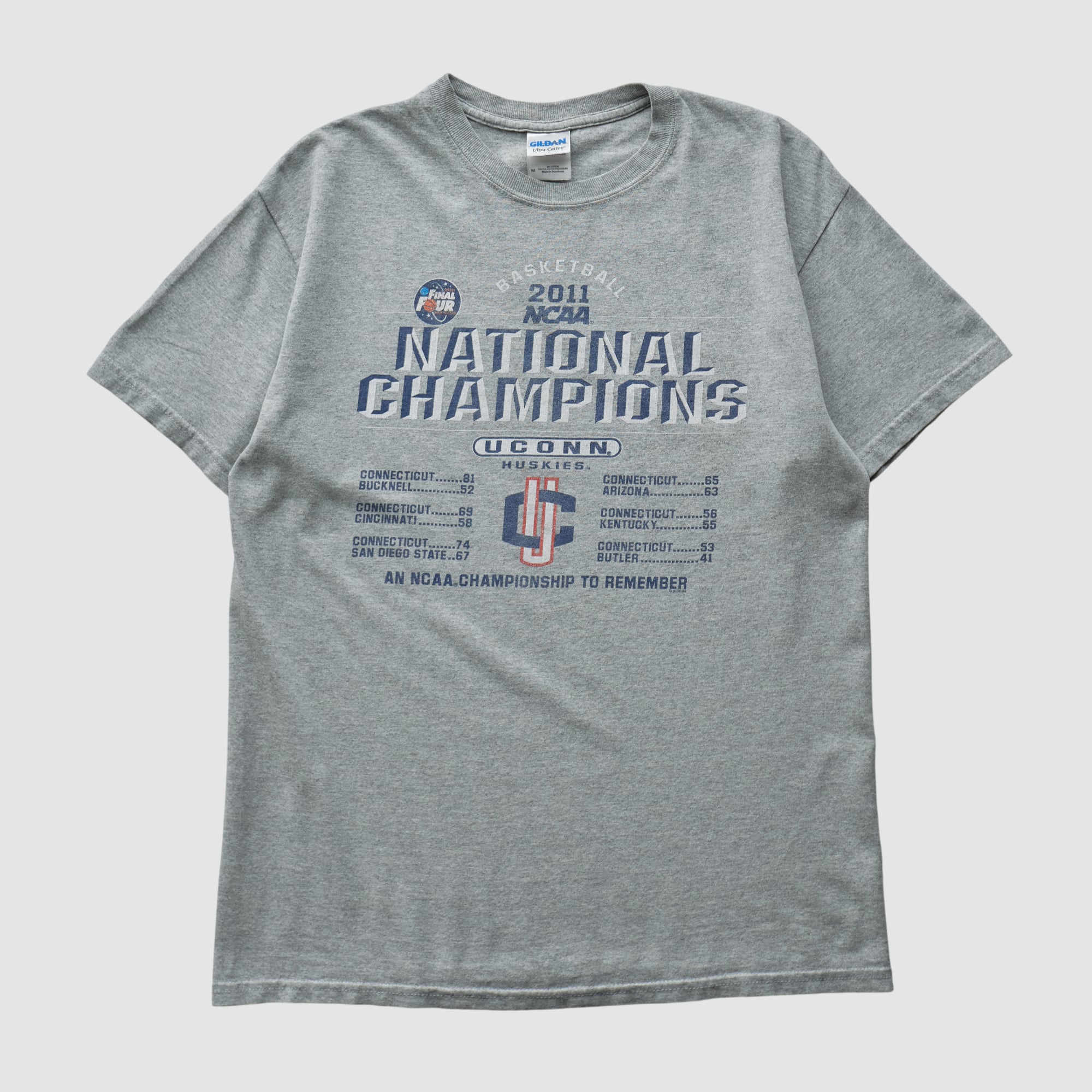 UConn Huskies Gildan 2011 T-shirt - Heather Gray - S