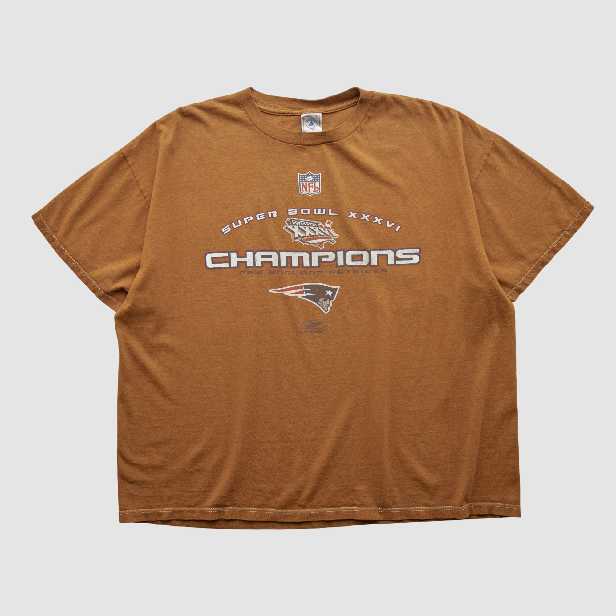 New England Patriots Reebok 2002 T-shirt - Clay - XL