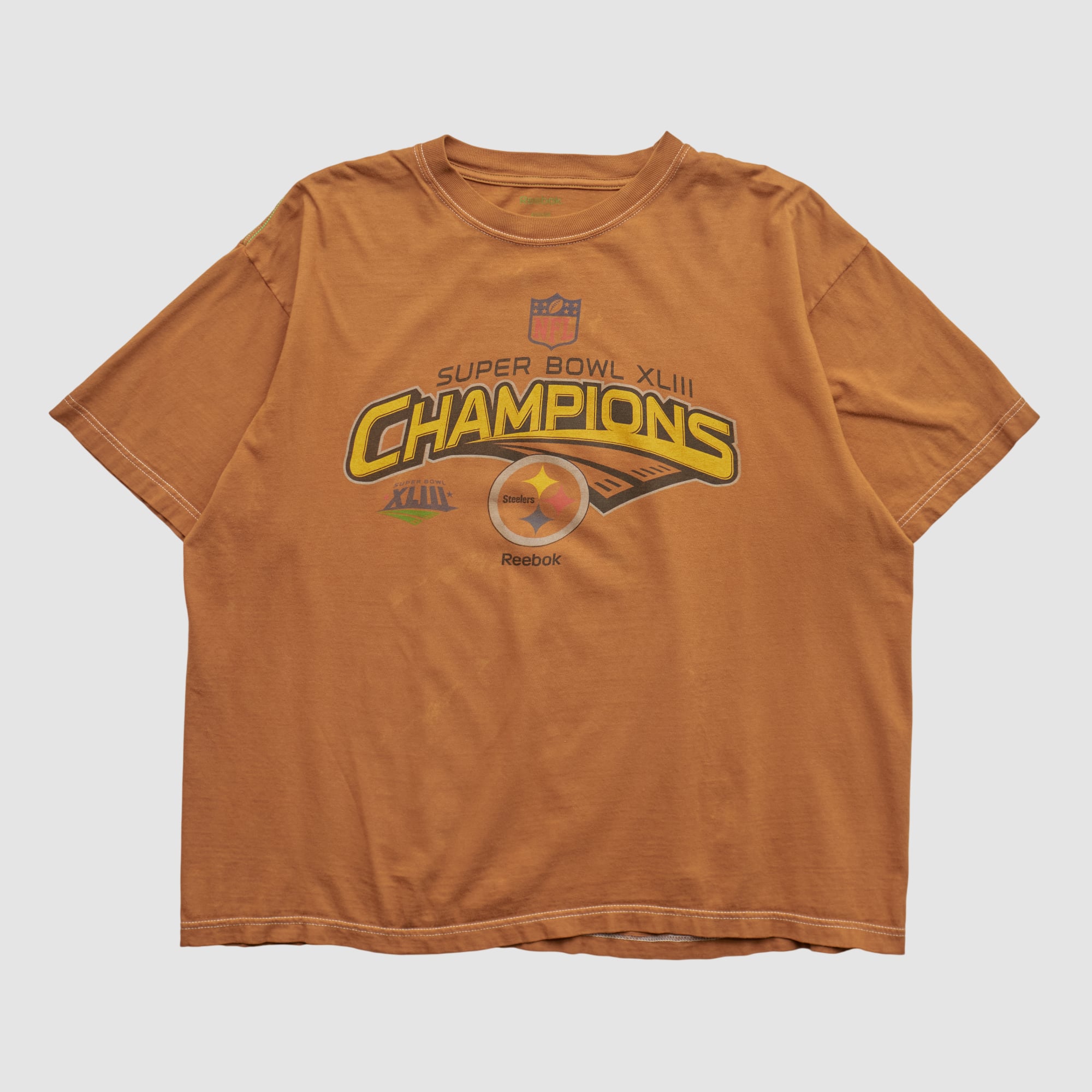 Pittsburgh Steelers Reebok 2009 T-shirt - Clay - M