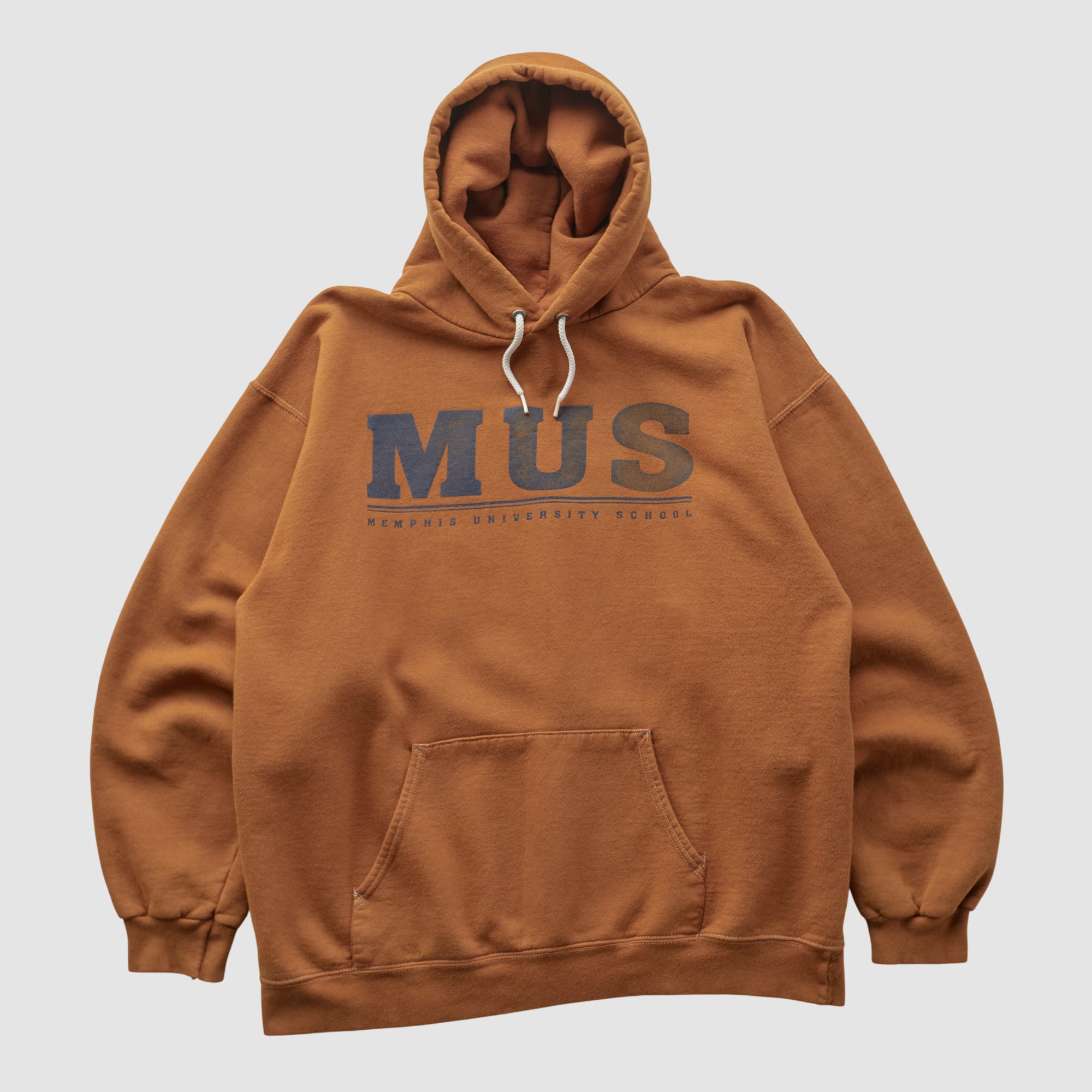 Memphis Tigers Hanes 2000s Hooded Pullover Sweatshirt - Clay - XXS