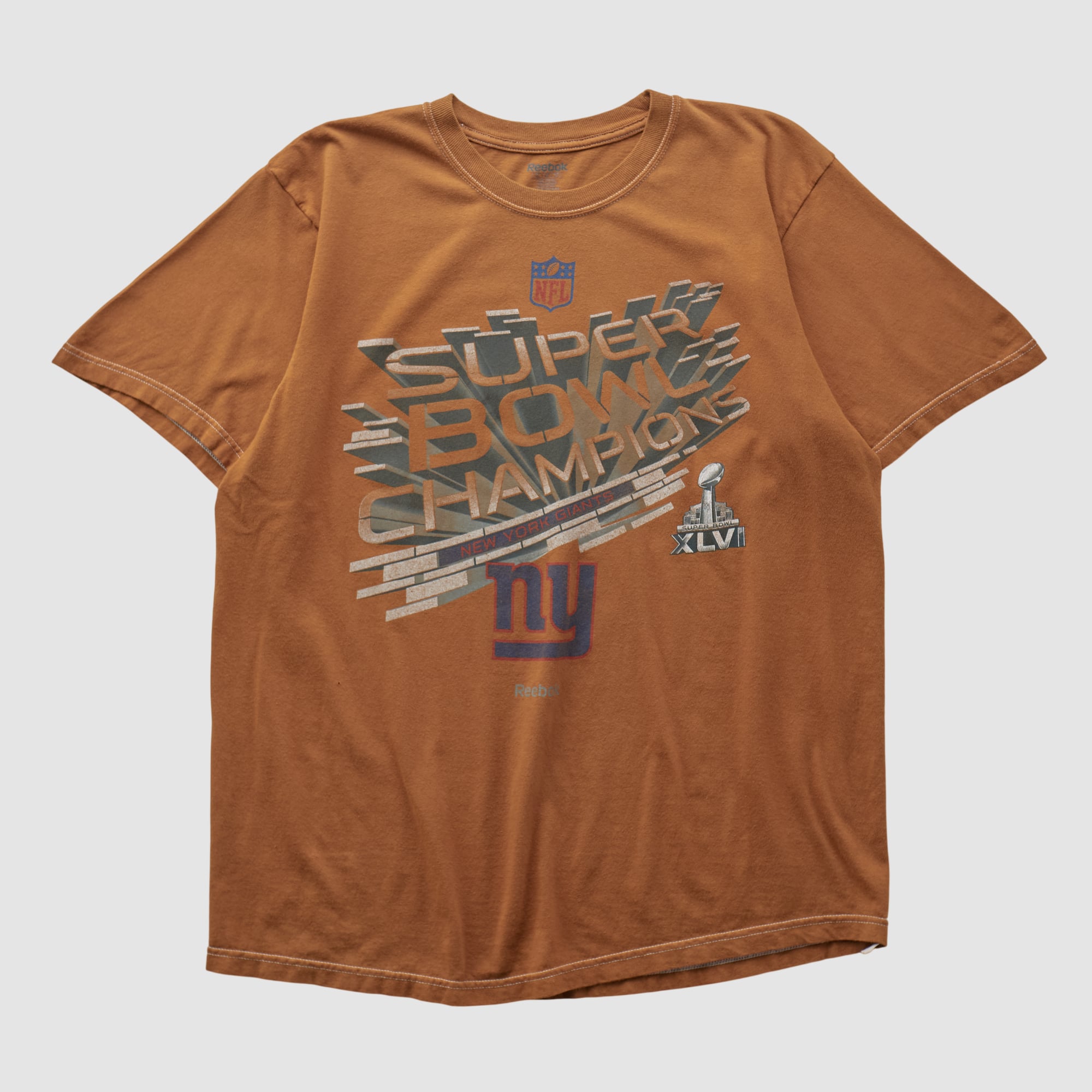 New York Giants Reebok 2012 T-shirt - Clay - M