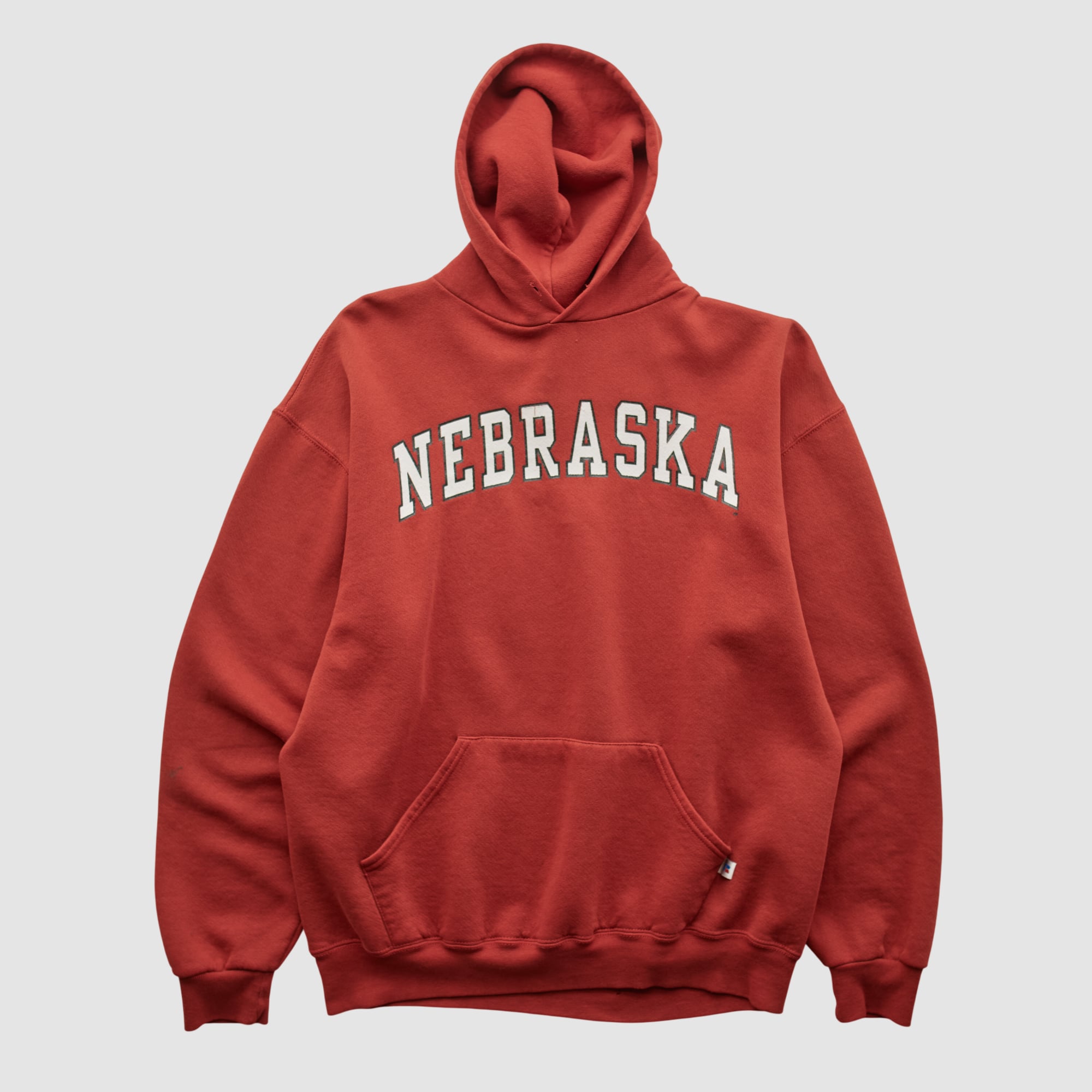 Nebraska Huskers Russell 2000s Hooded Pullover Sweatshirt - Red - M