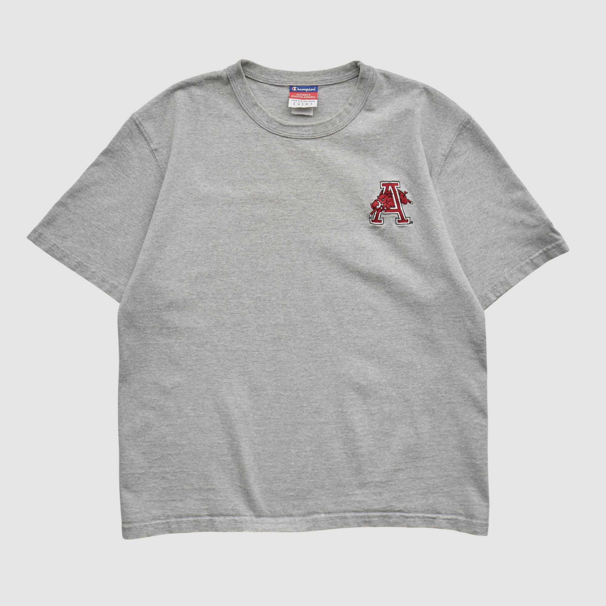Arkansas Razorbacks Champion 2000s T-shirt - Heather Gray - S