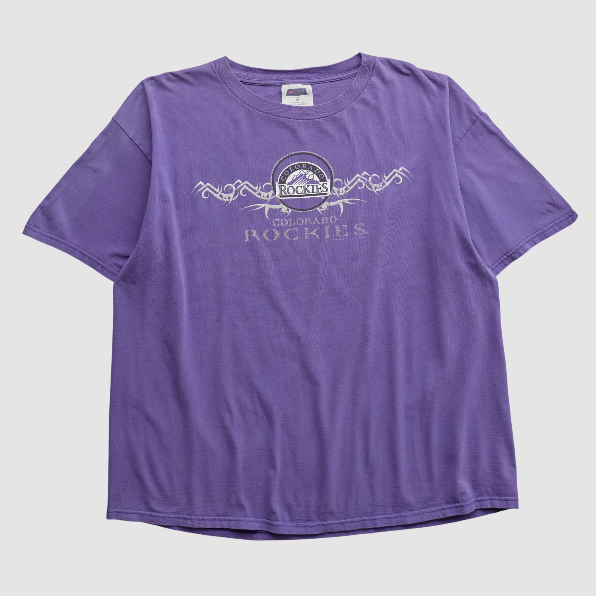 Colorado Rockies CSA 2000s T-shirt - Purple - XL