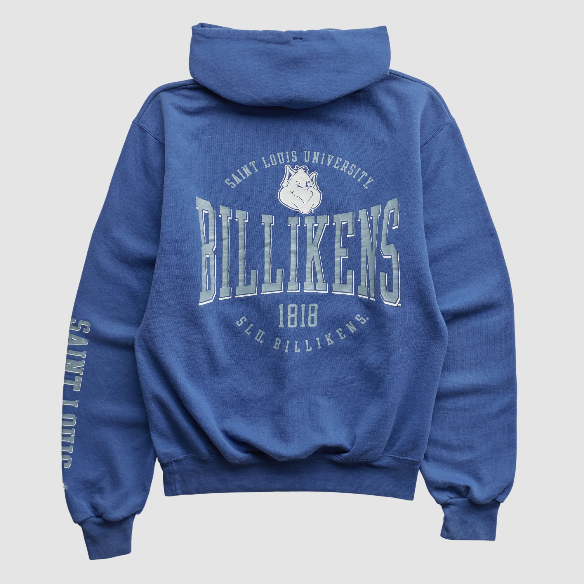 Saint Louis Billikens Champion 2000s Hooded Pullover Sweatshirt - Blue - XXS