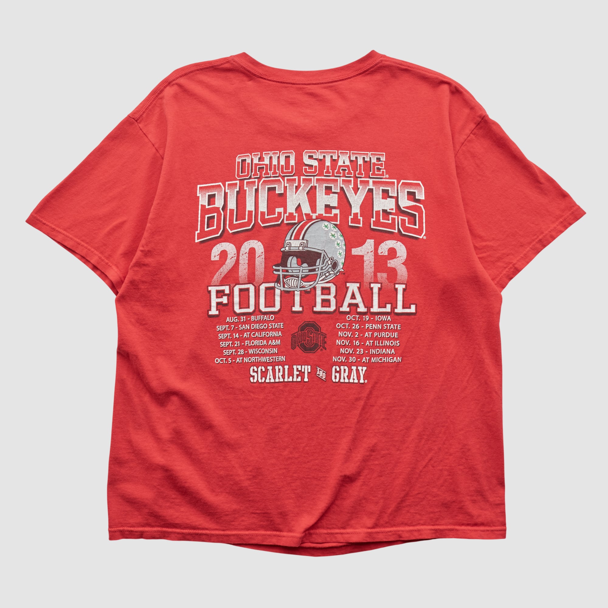 Ohio State Buckeyes J America Sportswear 2013 Long Sleeve T-shirt - Red - 2XL