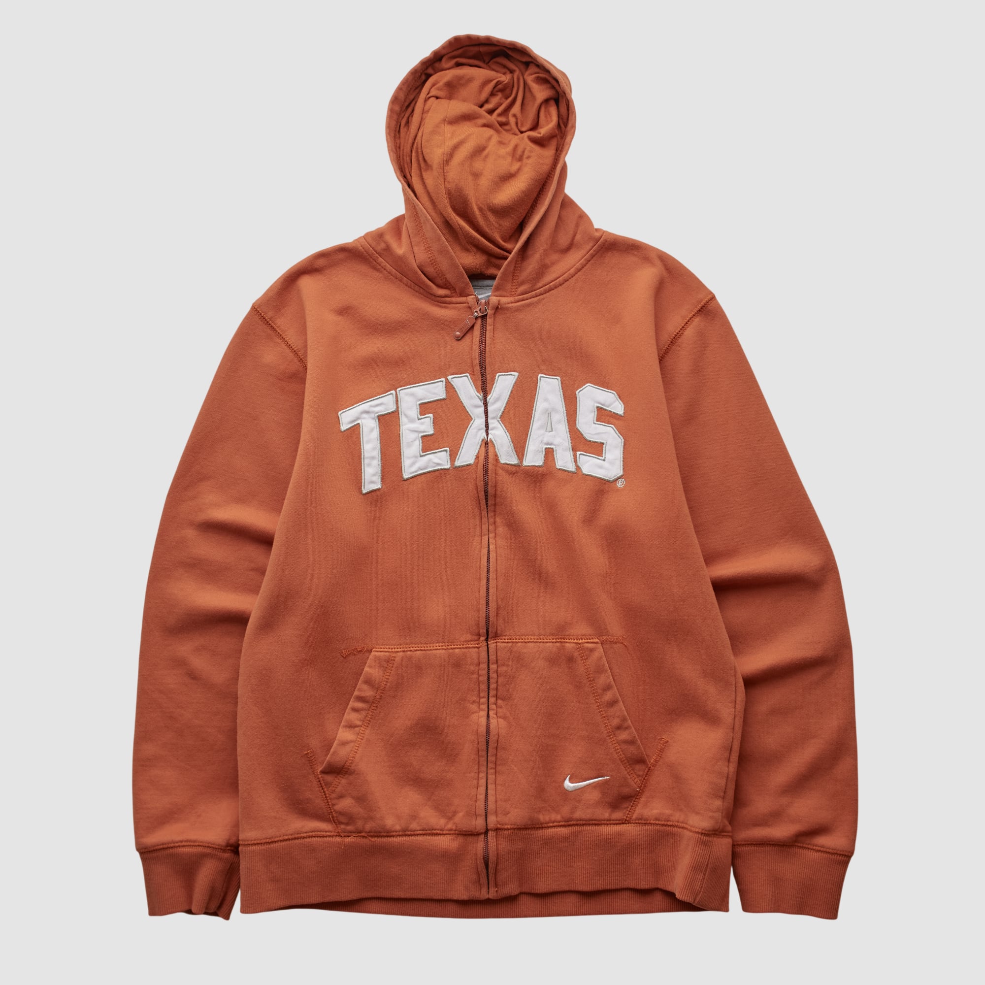 Texas Longhorns Nike 2010s Hooded Full Zip Jacket - Orange - XXS
