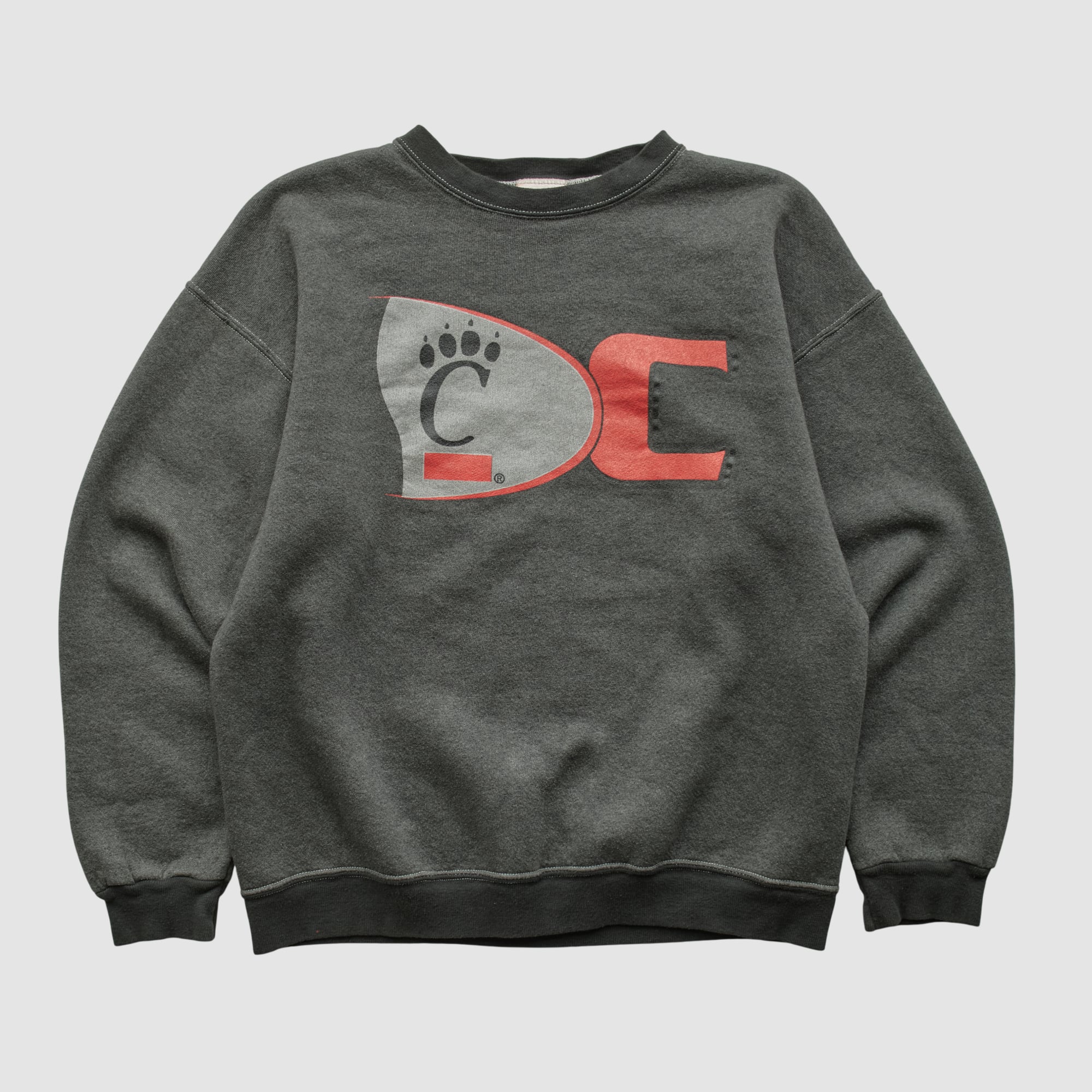 Cincinnati Bearcats PM 2000s Pullover Sweatshirt - Charcoal - S