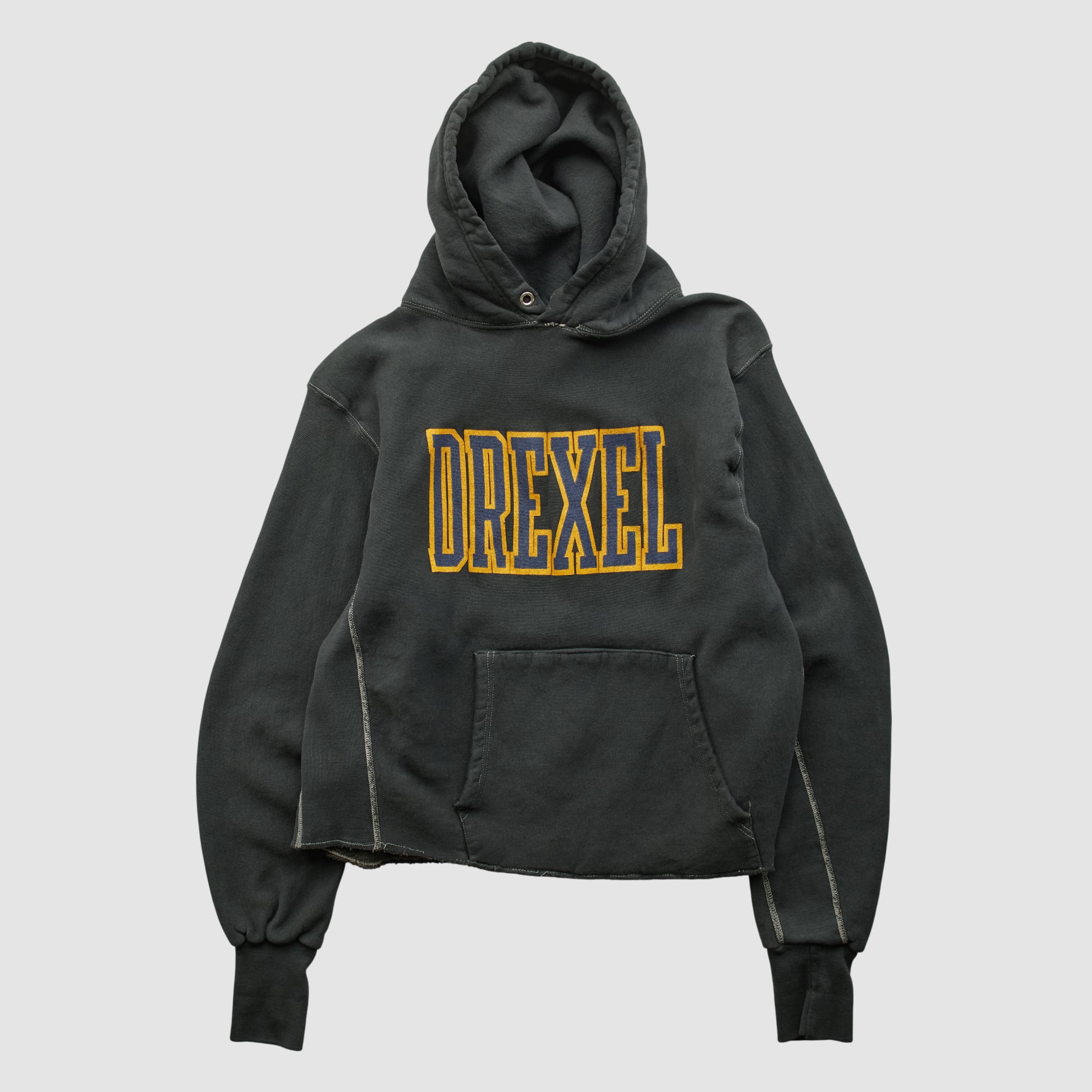 Drexel Dragons 90s Hooded Pullover Sweatshirt - Black - XXS