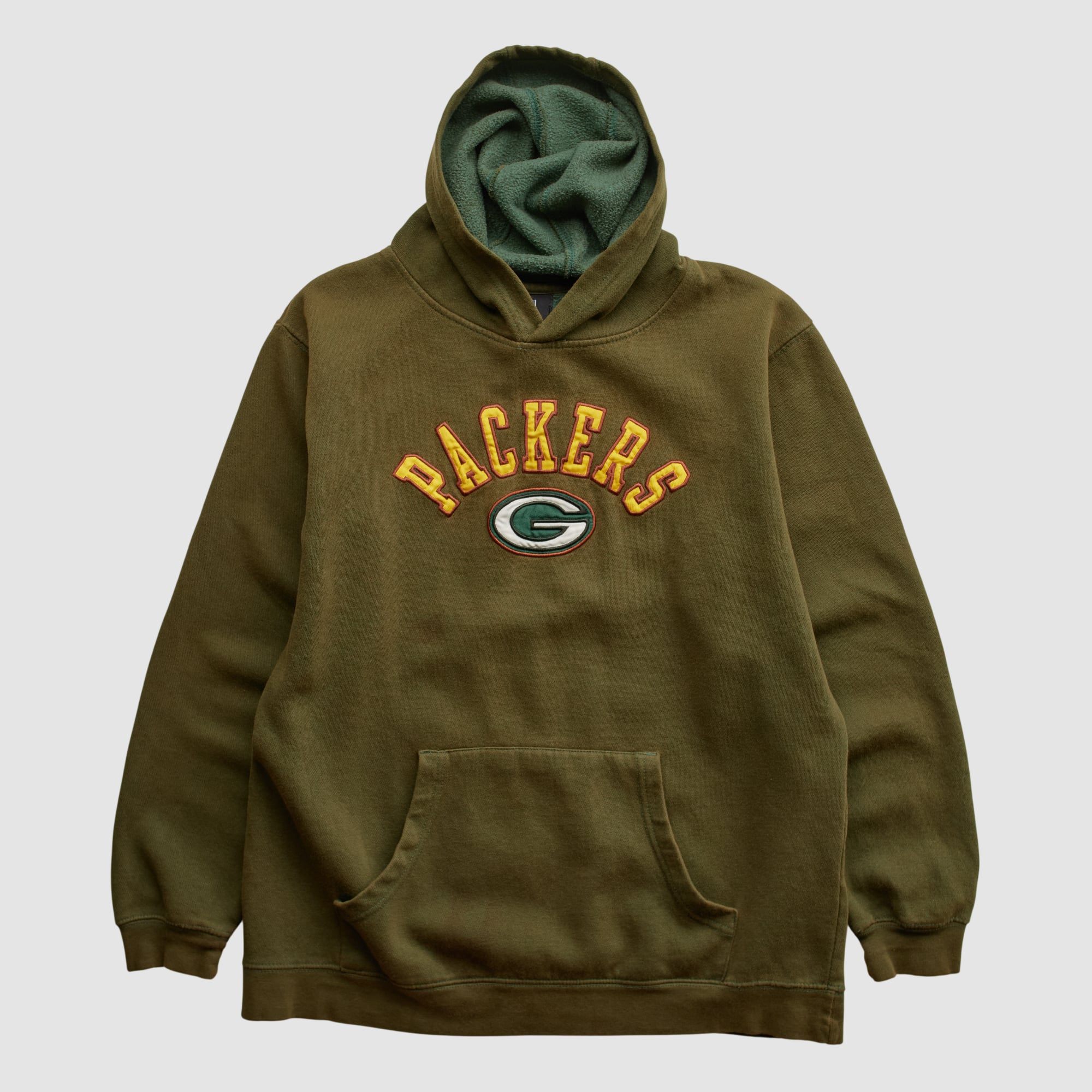 Green Bay Packers NFL 2010s Hooded Pullover Sweatshirt - Olive - S