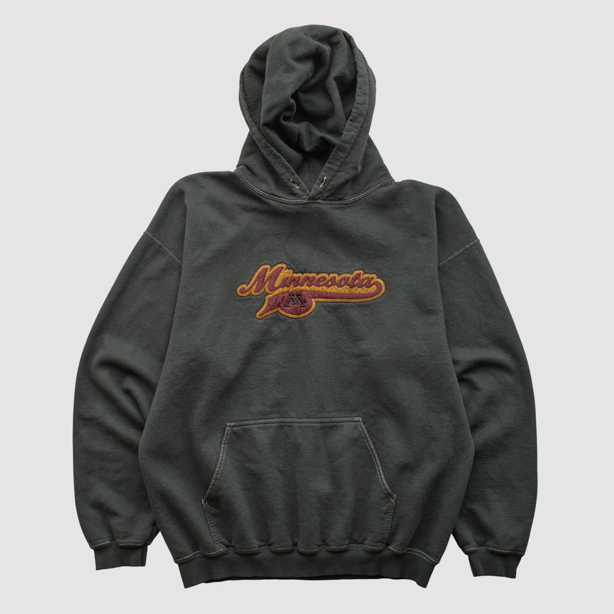 Minnesota Golden Gophers M Wear 2000s Hooded Pullover Sweatshirt - Black - S