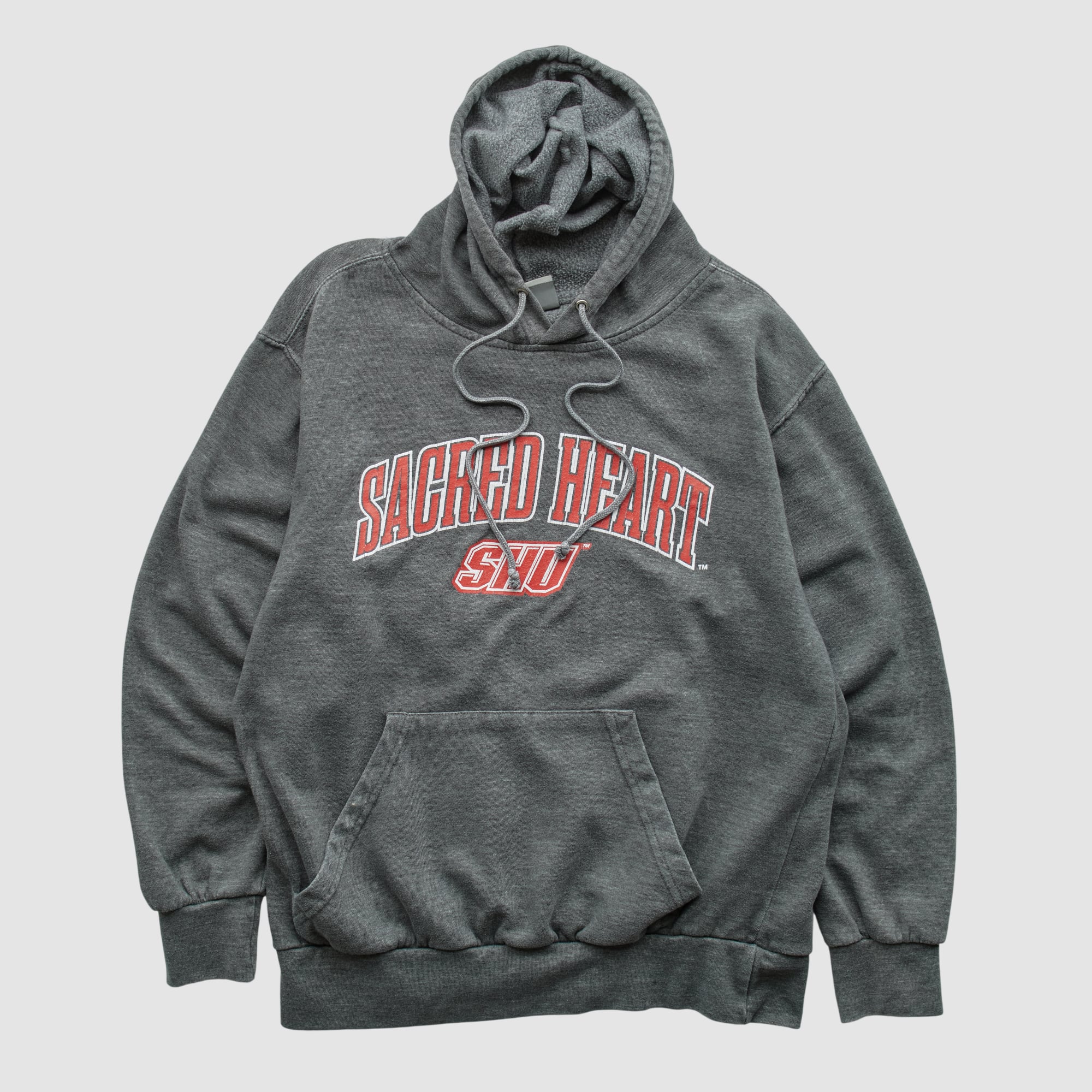 Sacred Heart Pioneers MV Sport 2010s Hooded Pullover Sweatshirt - Dark Heather Gray - S