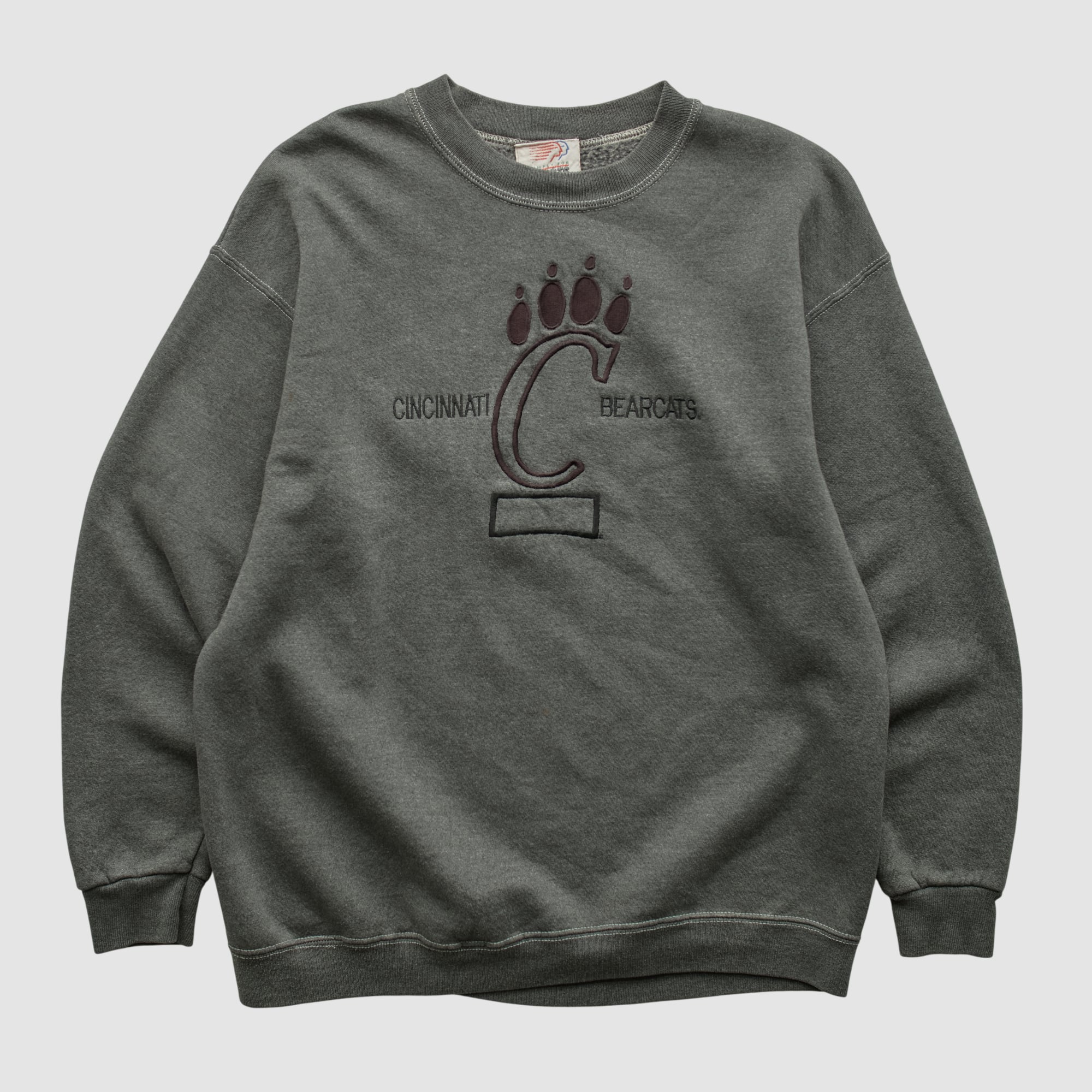 Cincinnati Bearcats Simply for Sports 90s Pullover Sweatshirt - Charcoal - S