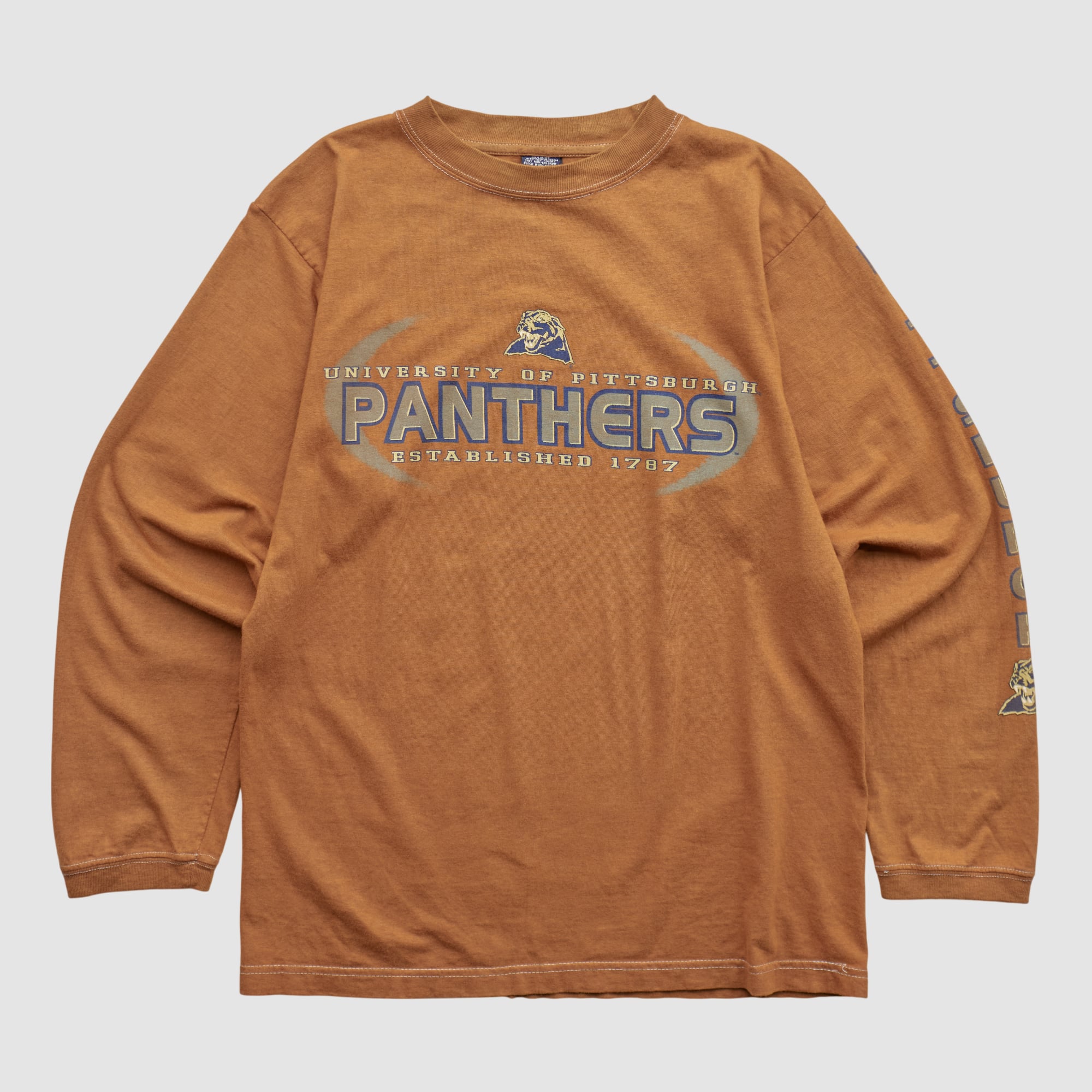 Pitt Panthers 2000s Long Sleeve T-shirt - Clay - S