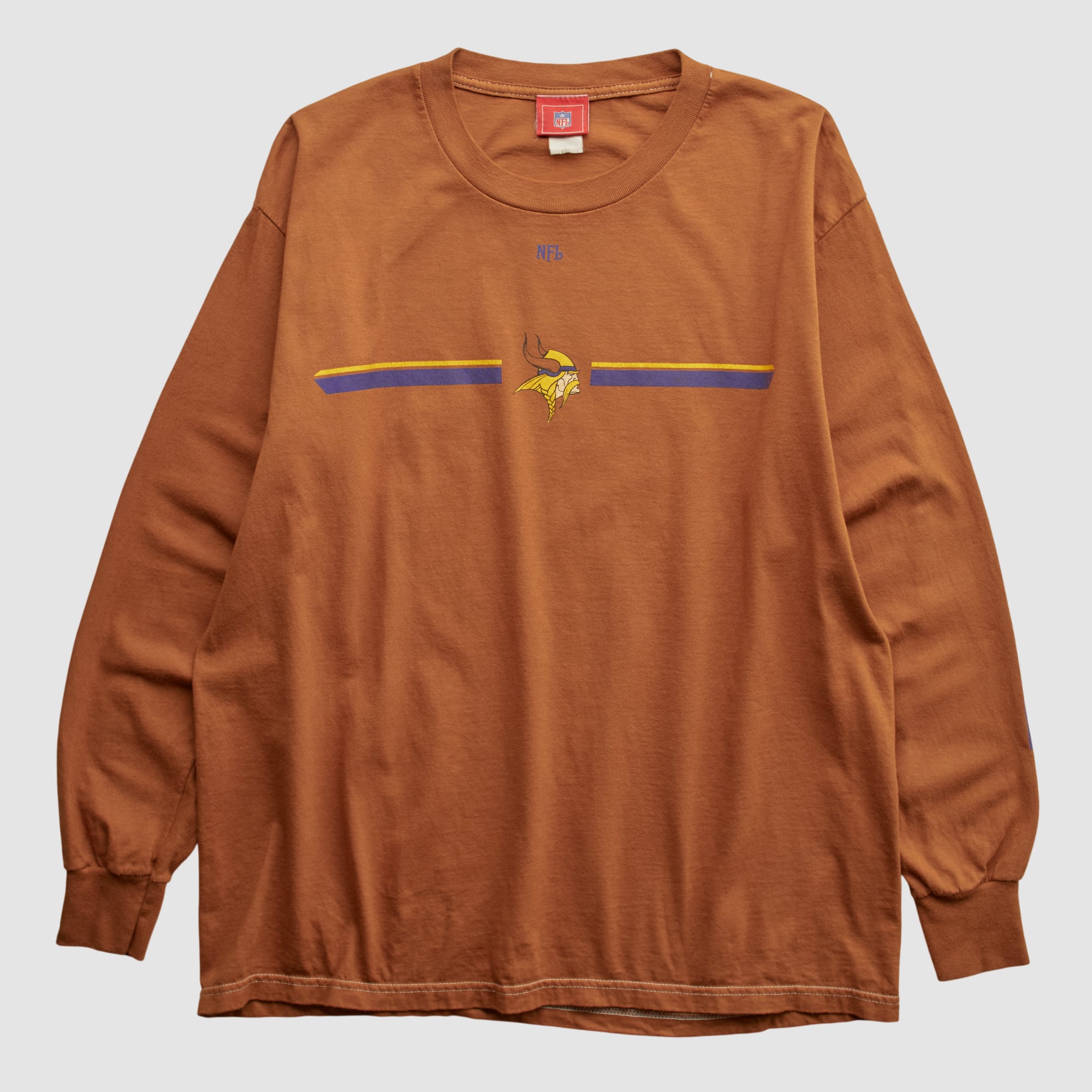 Minnesota Vikings NFL 2000s Long Sleeve T-shirt - Clay - S