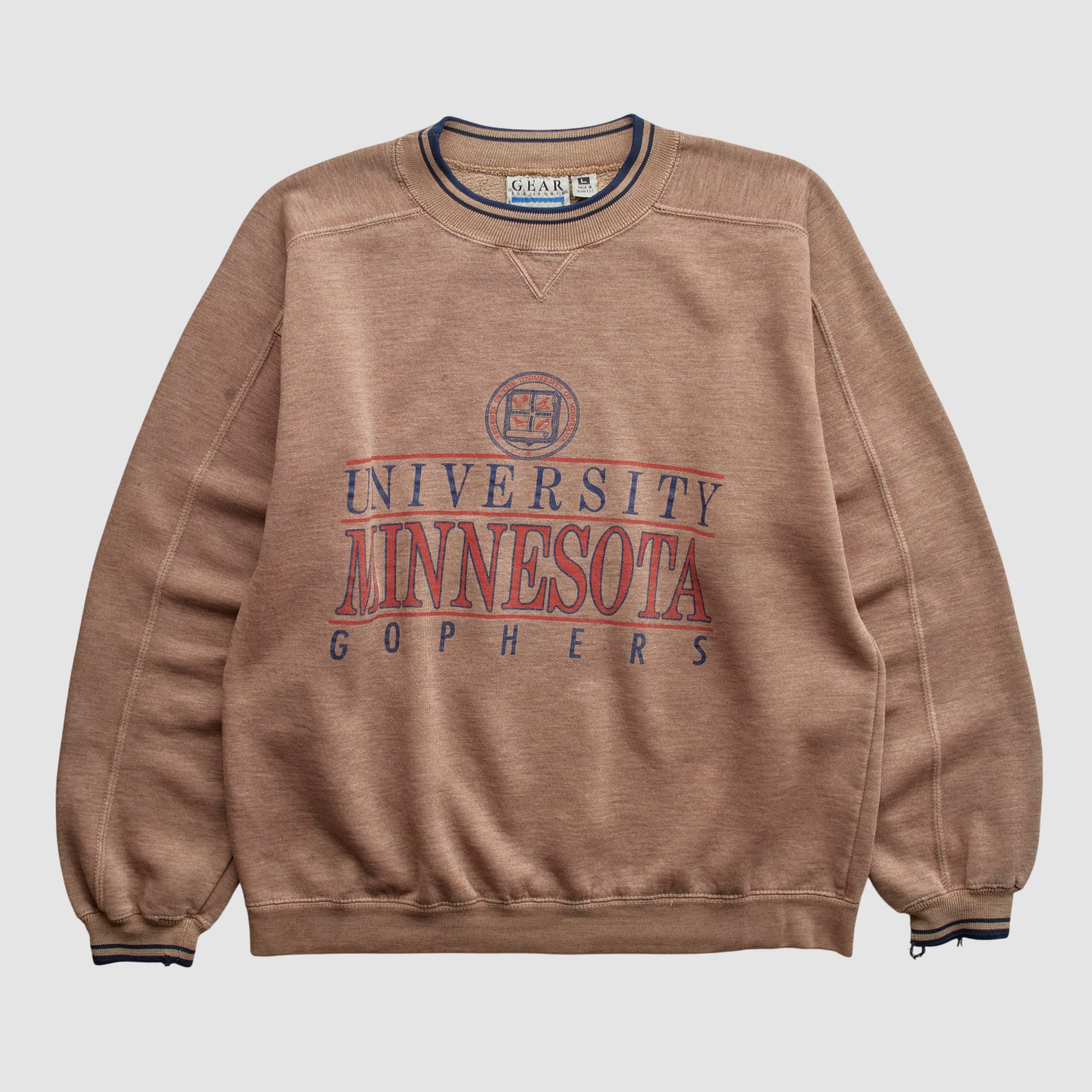 Minnesota Golden Gophers Gear For Sports 90s Pullover Sweatshirt - Tan - XXS