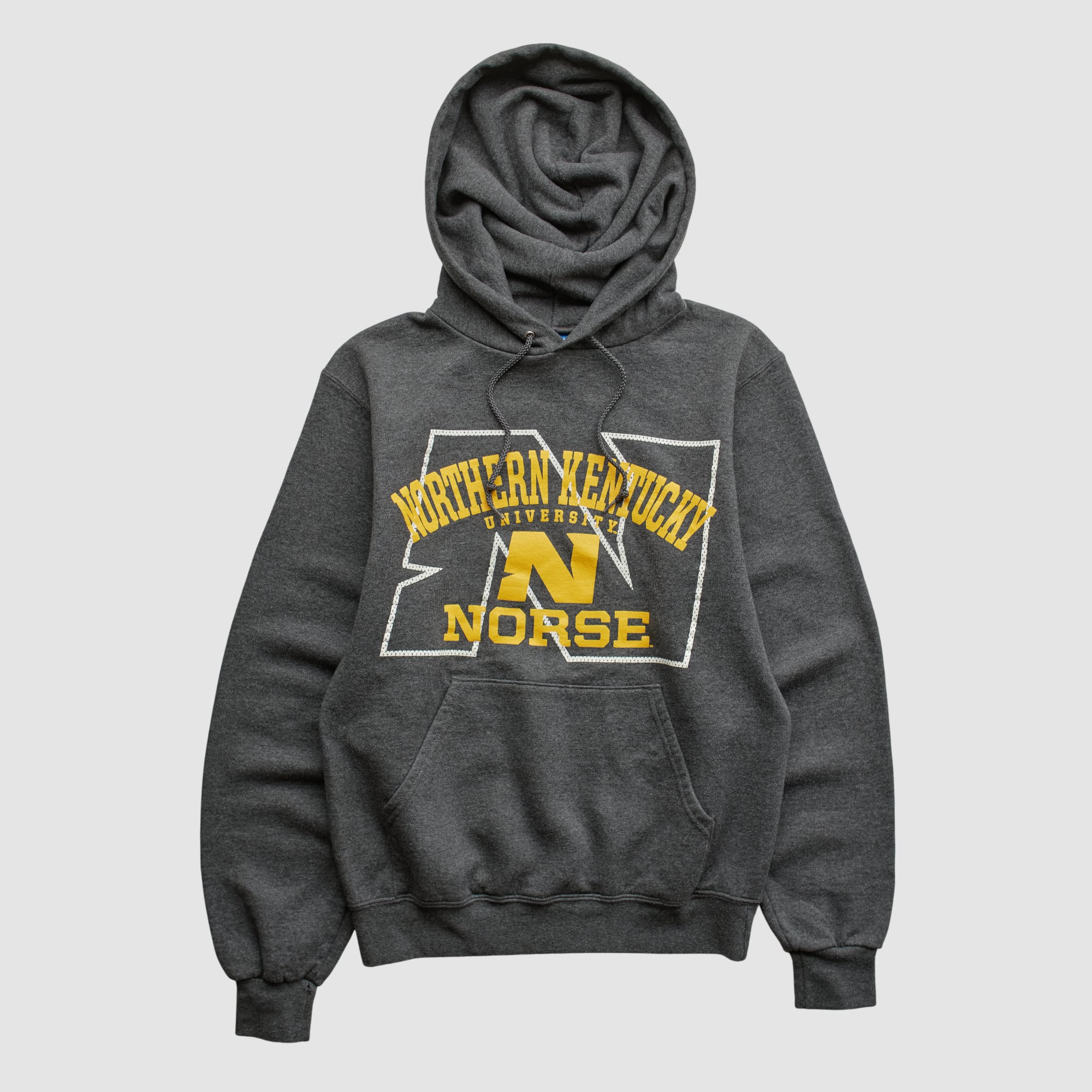 Northern Kentucky University Norse Champion 2010s Hooded Pullover Sweatshirt - Charcoal - XXS