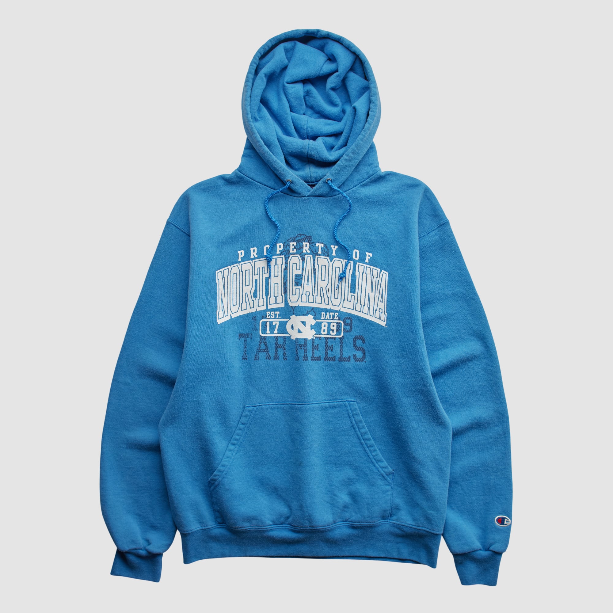 North Carolina Tar Heels Champion 2000s Hooded Pullover Sweatshirt - Blue - XXS