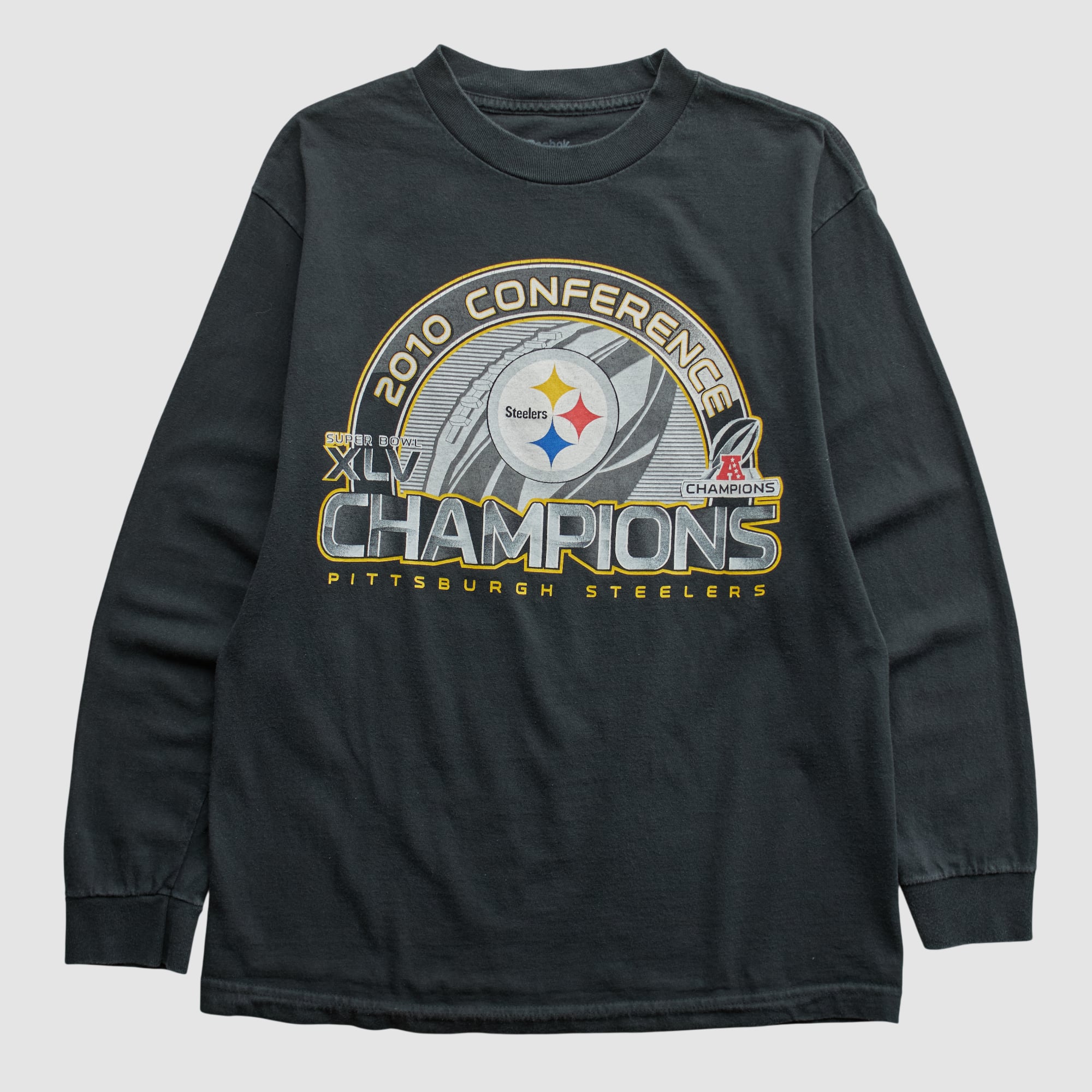 Pittsburgh Steelers Reebok 2010 Long Sleeve T-shirt - Black - XS