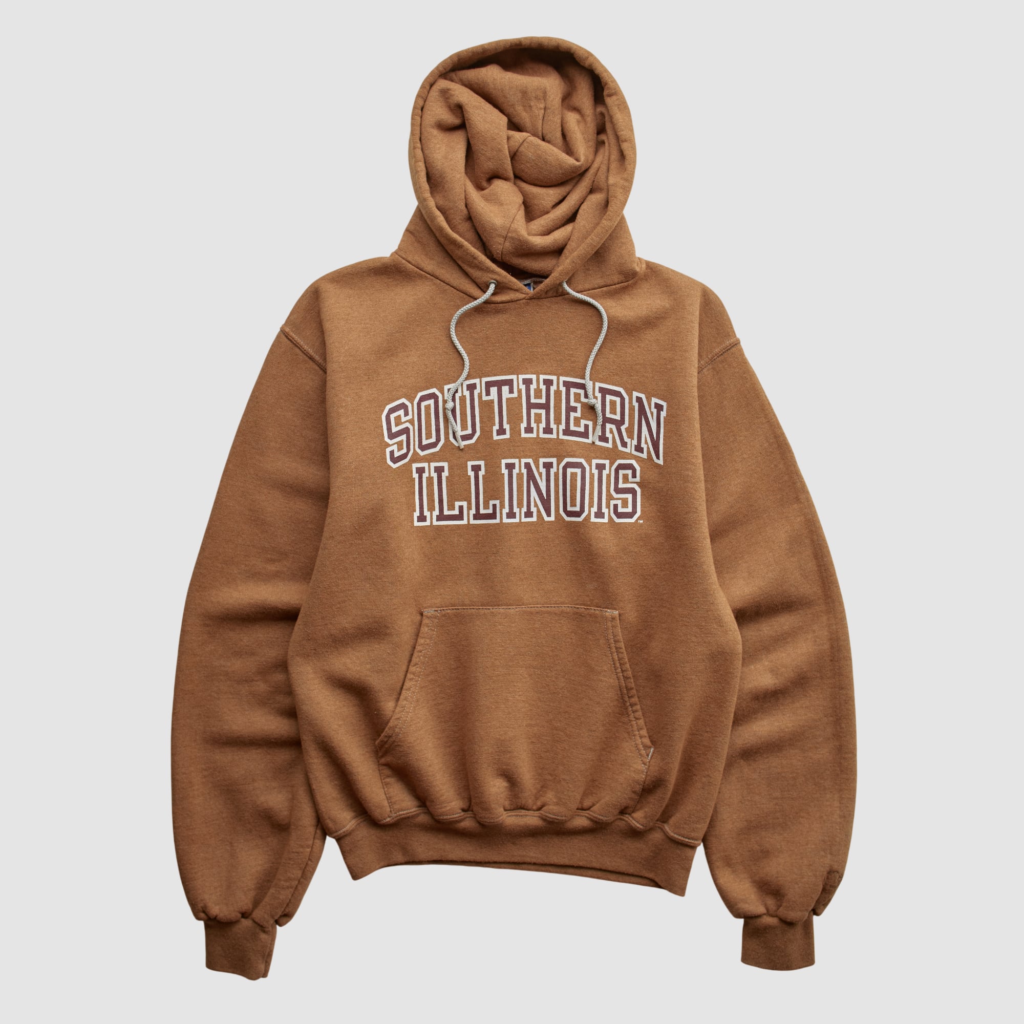 Southern Illinois Salukis Champion 2000s Hooded Pullover Sweatshirt - Brown - XXS