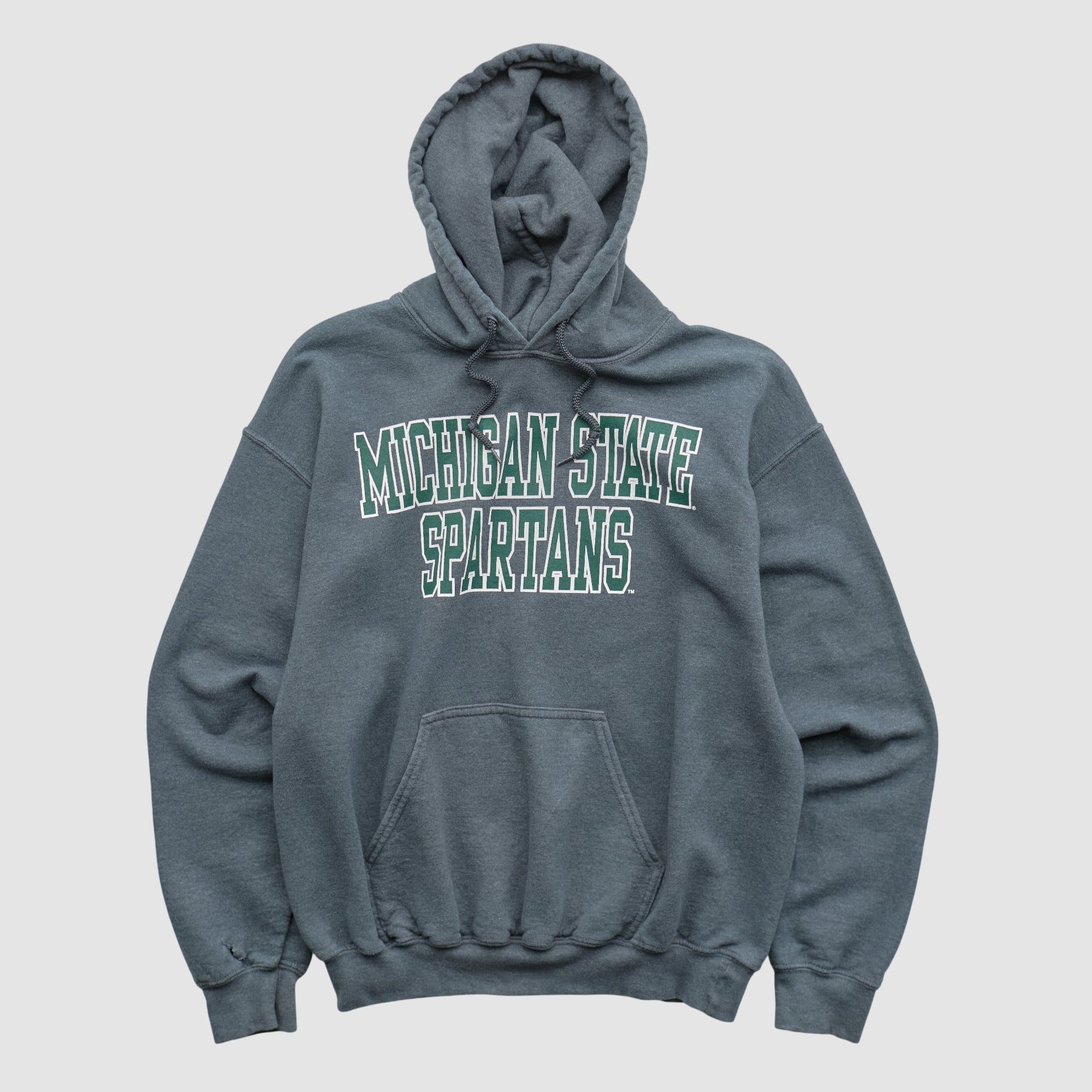 Michigan State Spartans Gildan 2000s Hooded Pullover Sweatshirt - Gray - XXS