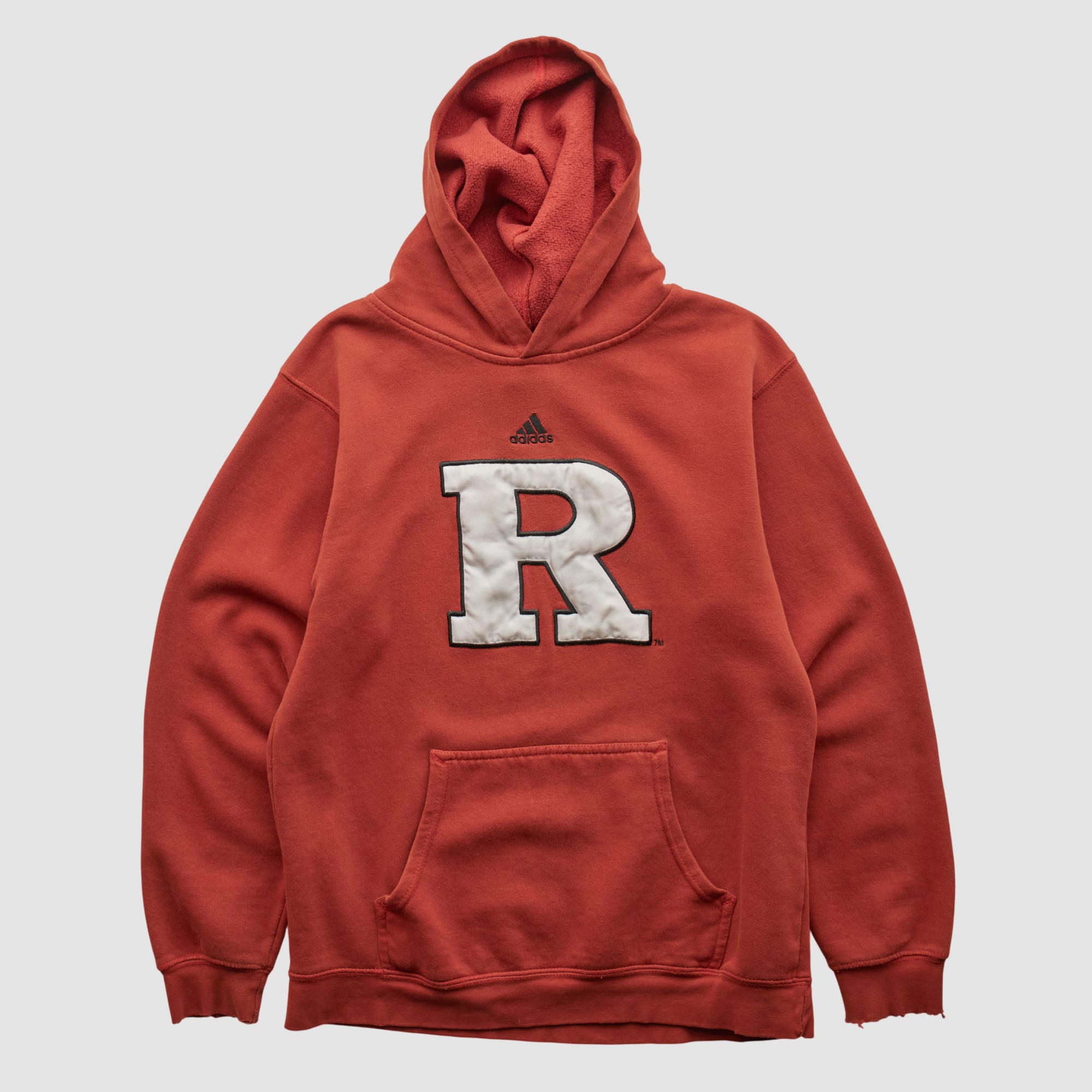 Rutgers Scarlet Knights Adidas 2010s Hooded Pullover Sweatshirt - Red - XXS