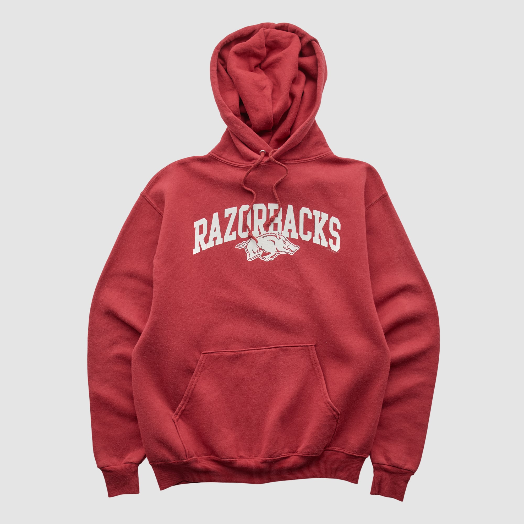 Arkansas Razorbacks Jerzees 2000s Hooded Pullover Sweatshirt - Red - XS