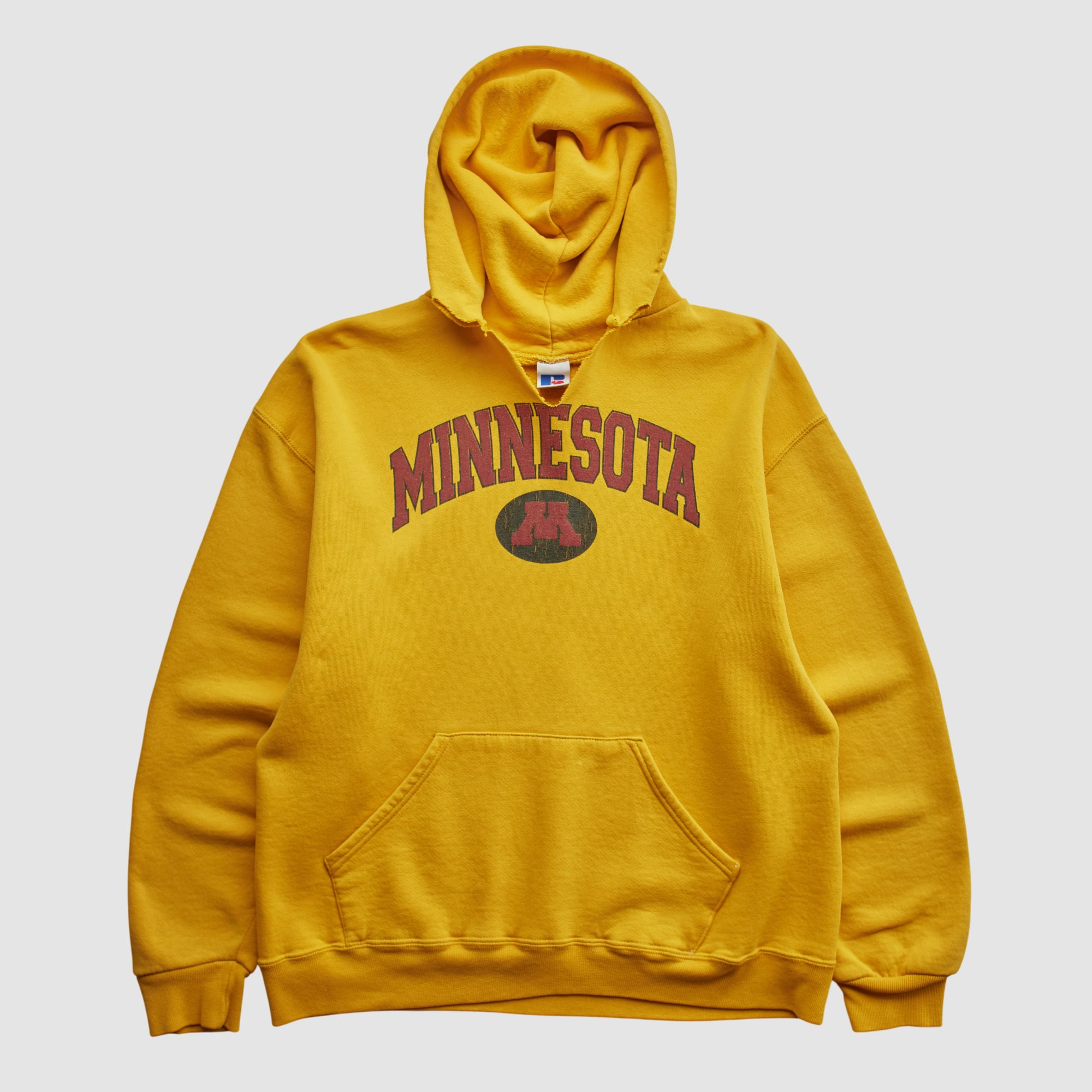 Minnesota Golden Gophers Russell 2000s Hooded Pullover Sweatshirt - Yellow - S