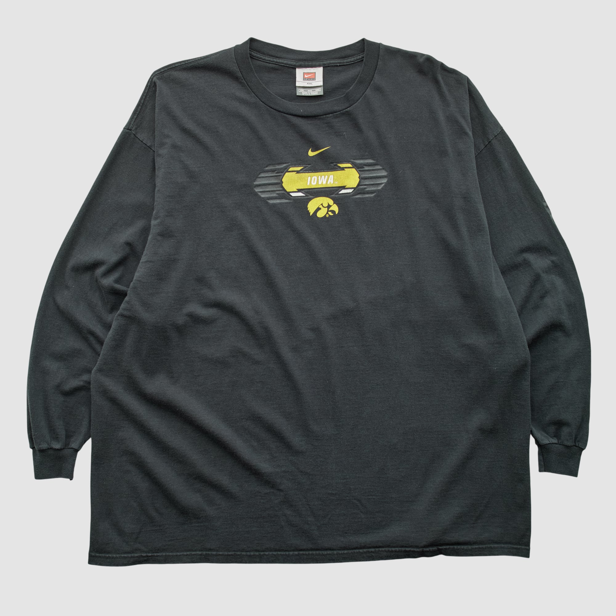 Iowa Hawkeyes Nike 2000s Long Sleeve T-shirt - Black - 3XL
