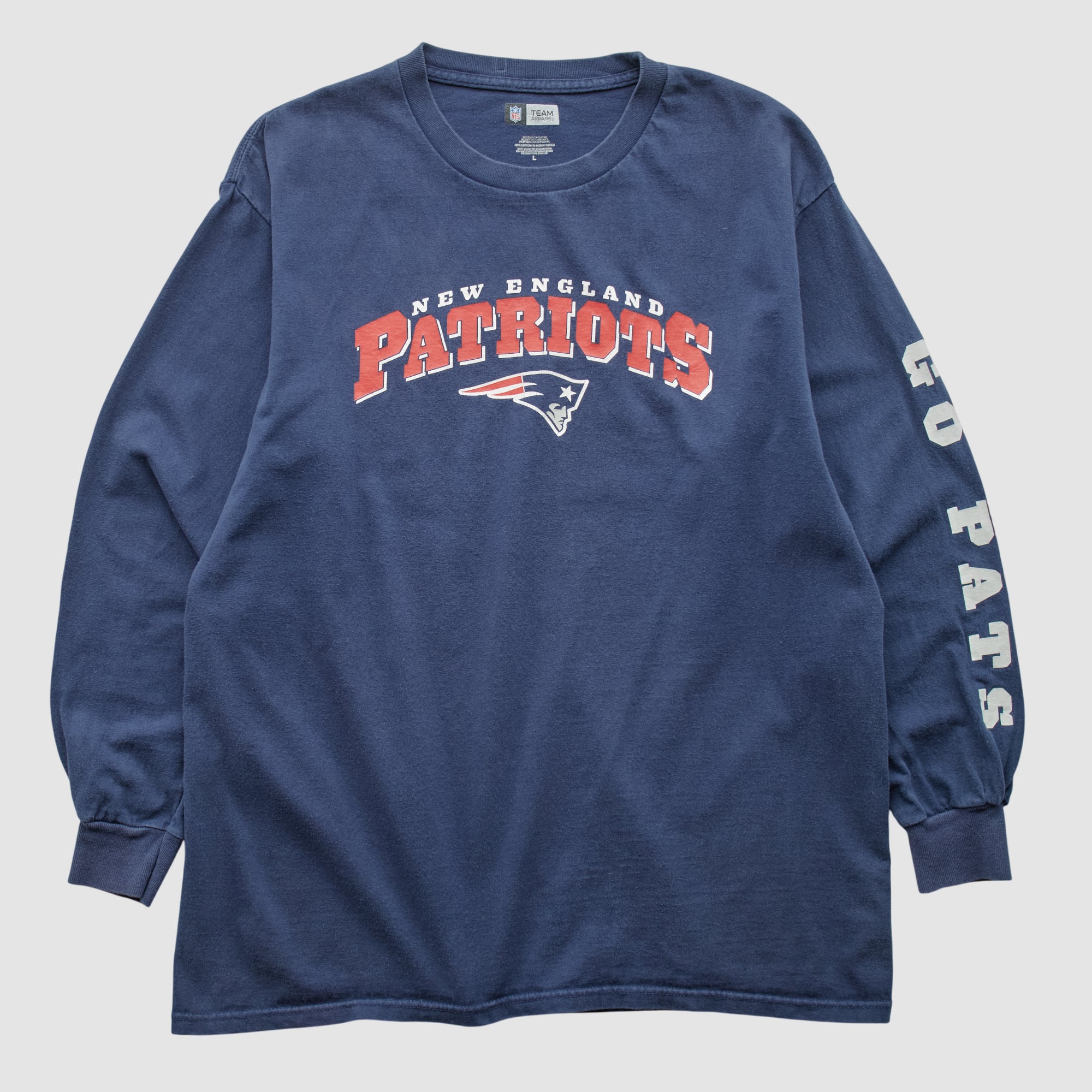New England Patriots NFL 2010s Long Sleeve T-shirt - Navy - M