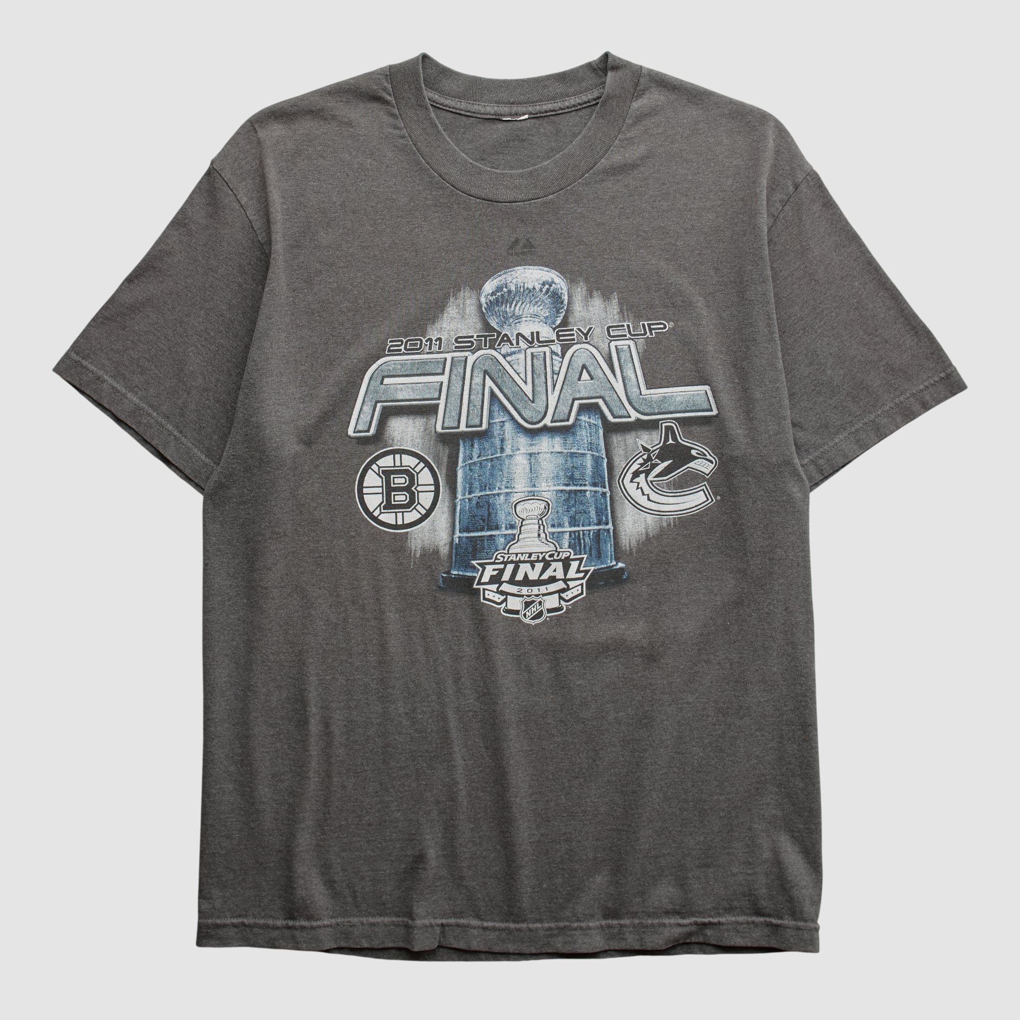 Stanley Cup Final Majestic 2011 T-shirt - Dark Heather Gray - M
