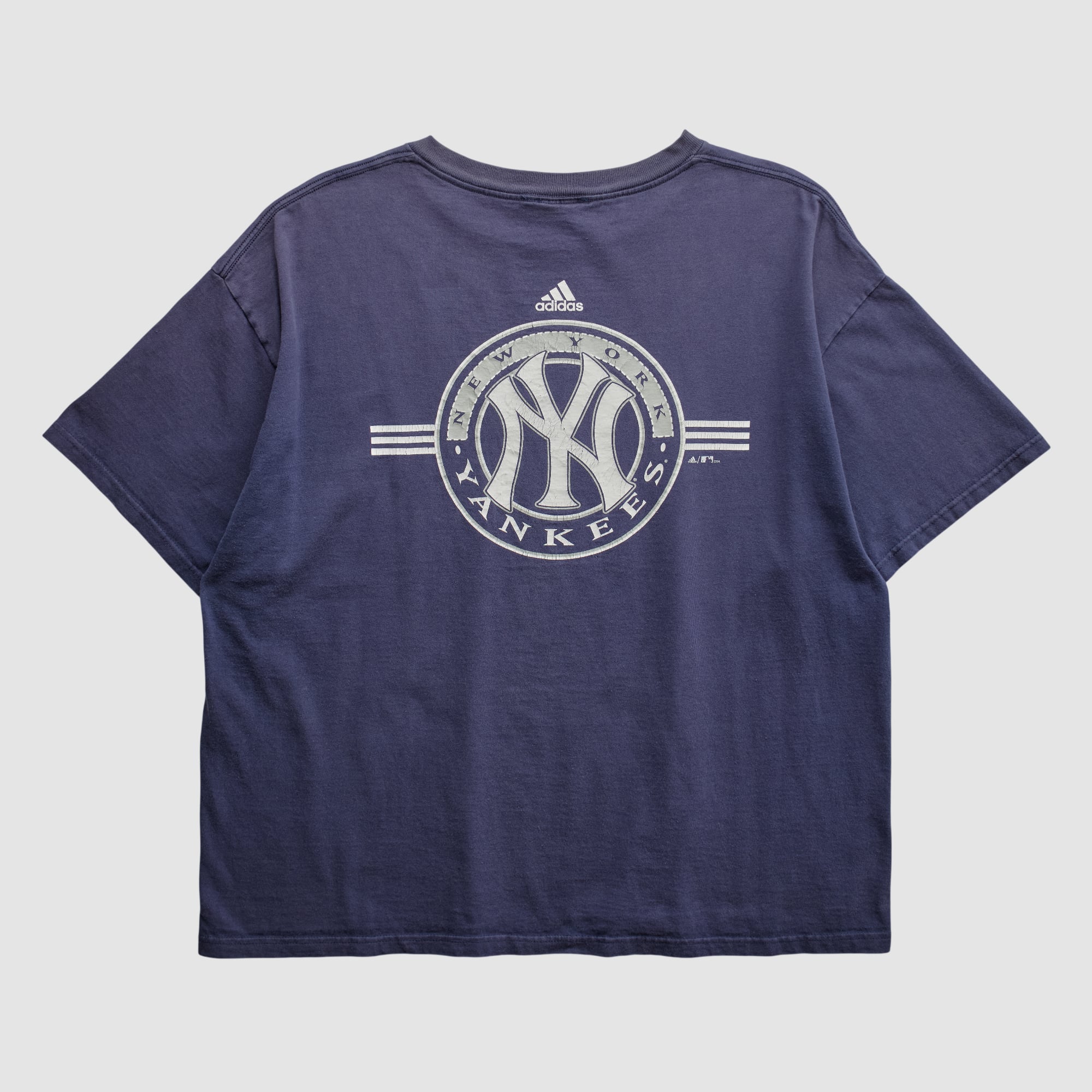 New York Yankees Adidas 2000s T-shirt - Navy - XL